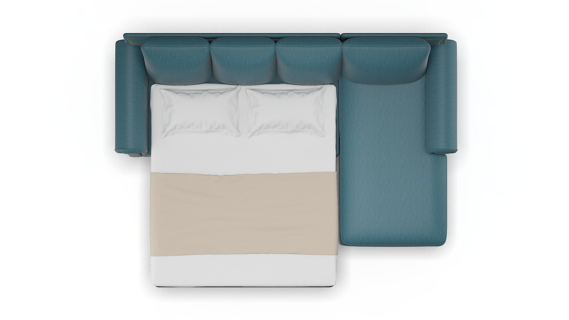 James Portland Prussian Panel Sleeper Espresso legs 3