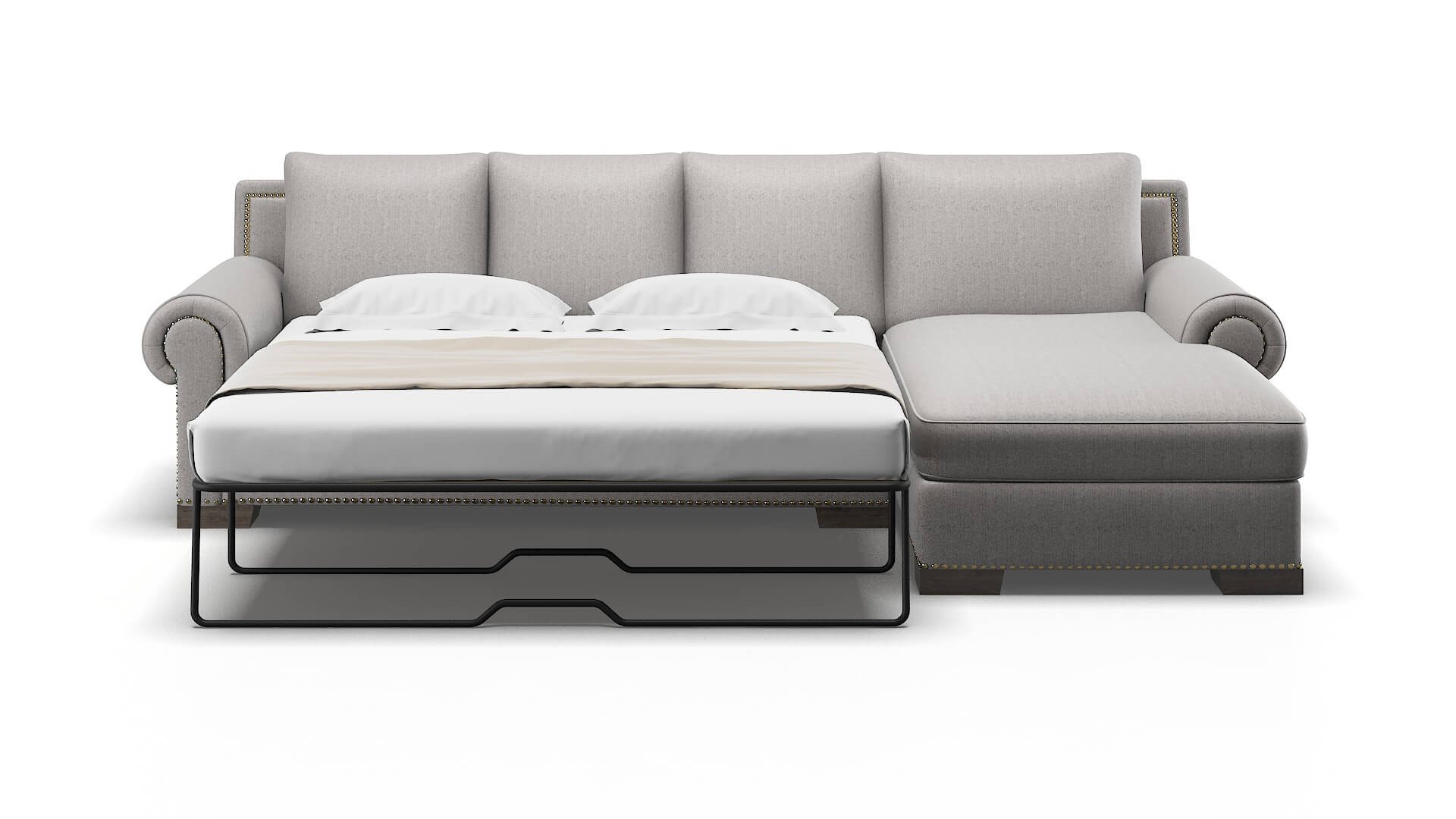 James Prime Ash Panel Sleeper Espresso legs 1