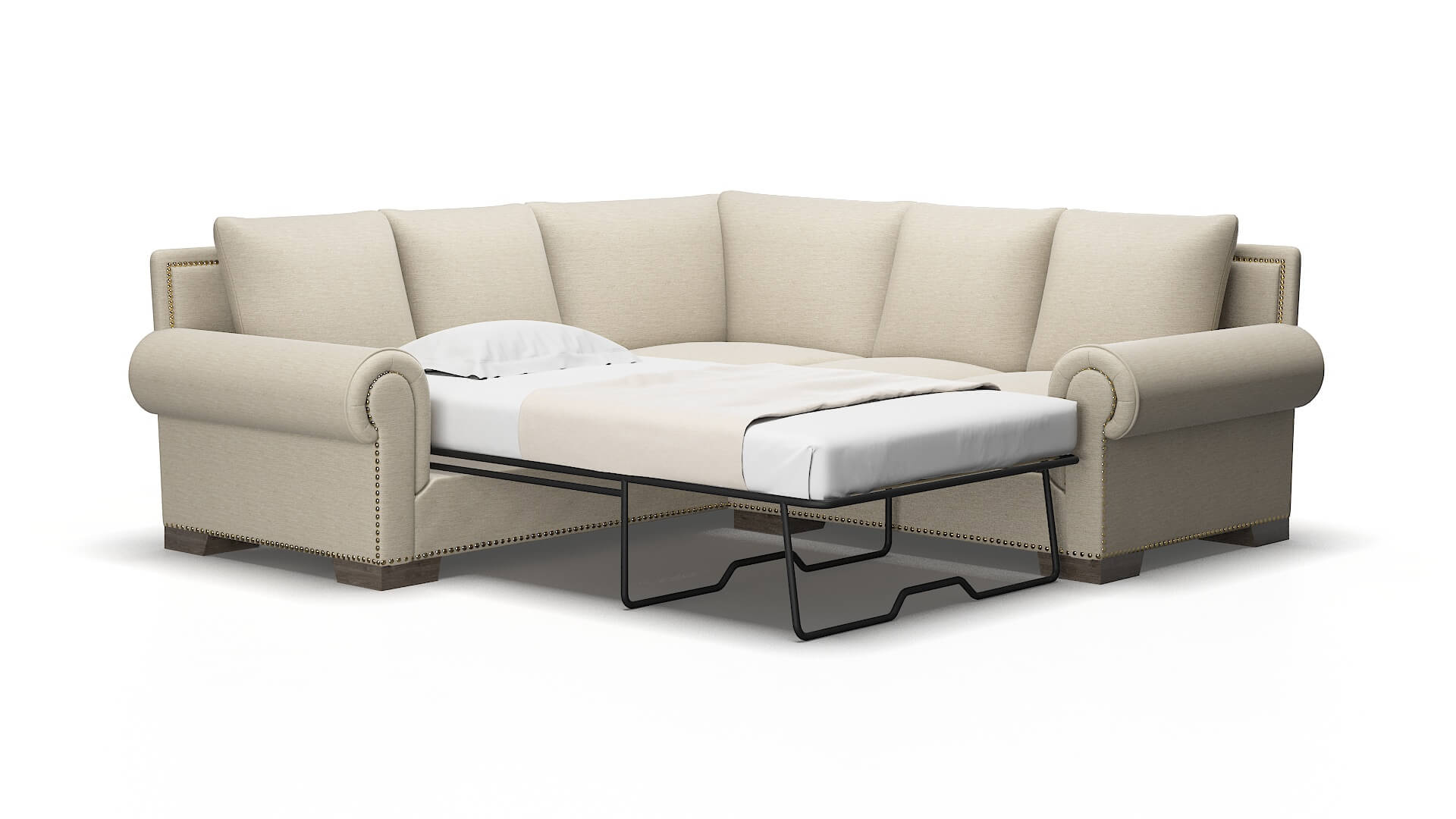 James Prime dusk Sectional sleeper Espresso Legs  2