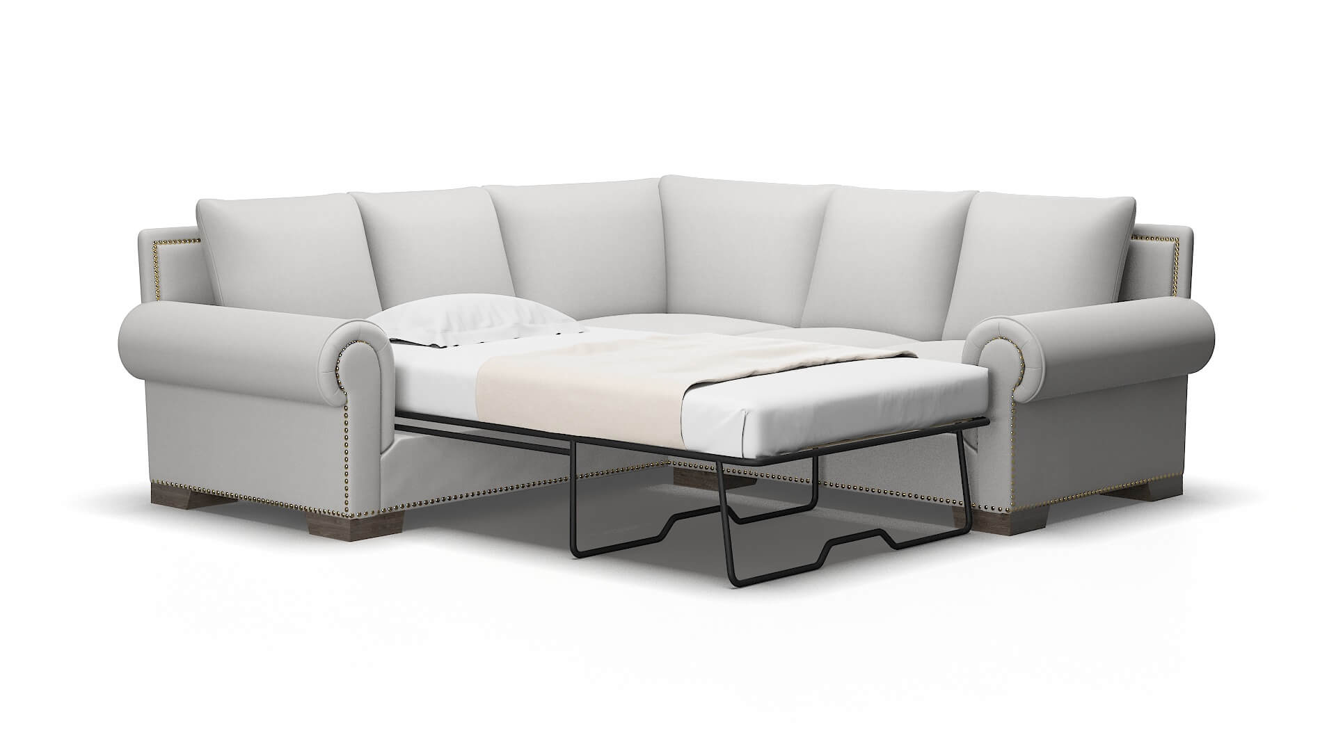 James Prisma steam Sectional sleeper Espresso Legs  2