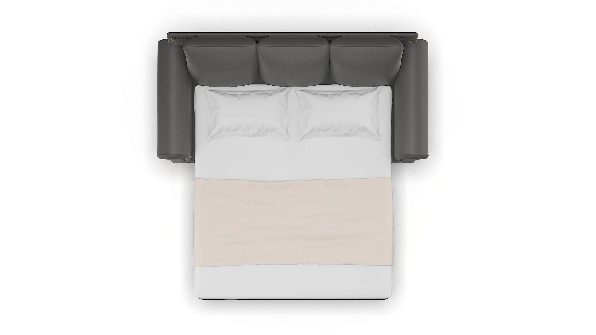 James Rocket Charcoal Sofa Sleeper Espresso legs 3