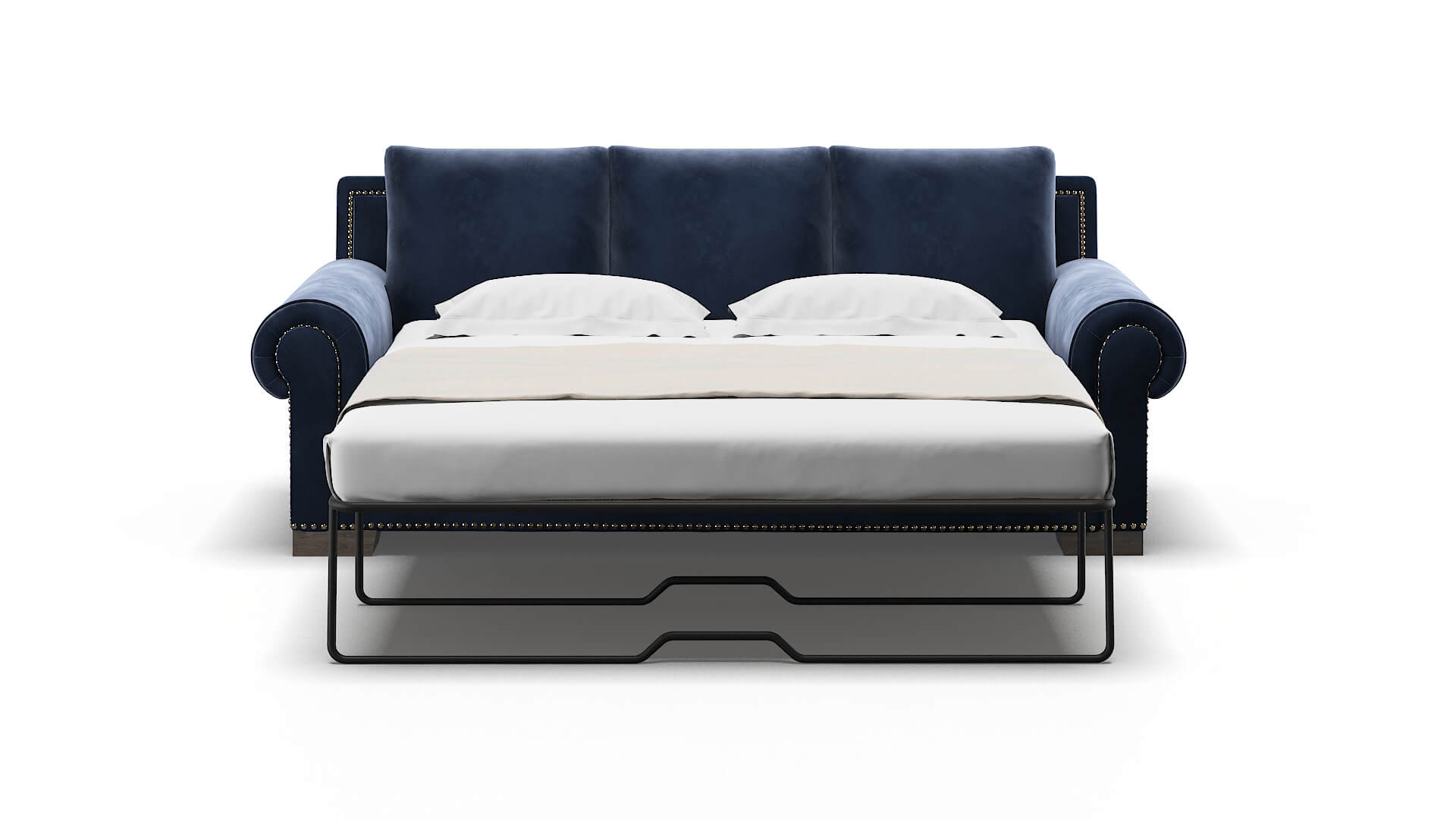 James Royale Cobalt Sofa Sleeper Espresso legs 1