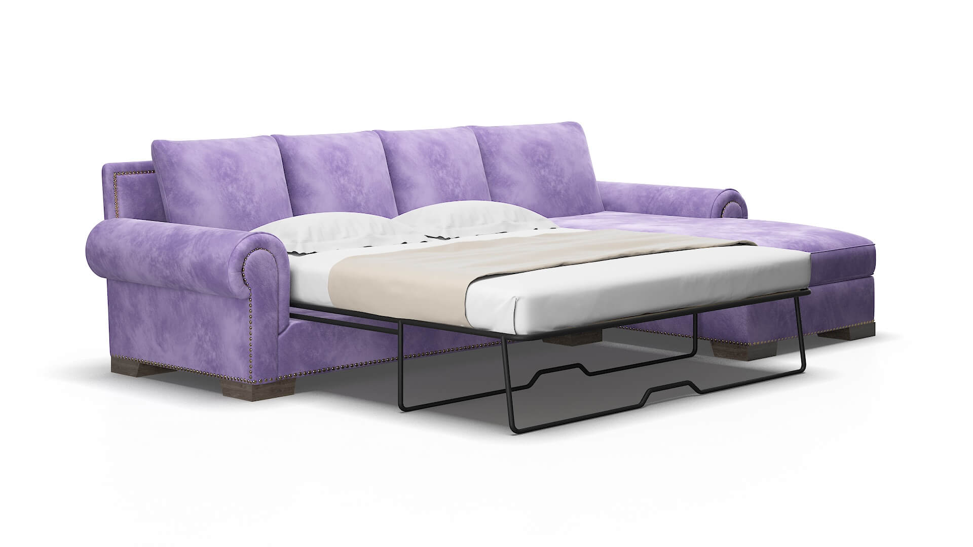 James Royale lavender Panel sleeper Espresso Legs  2
