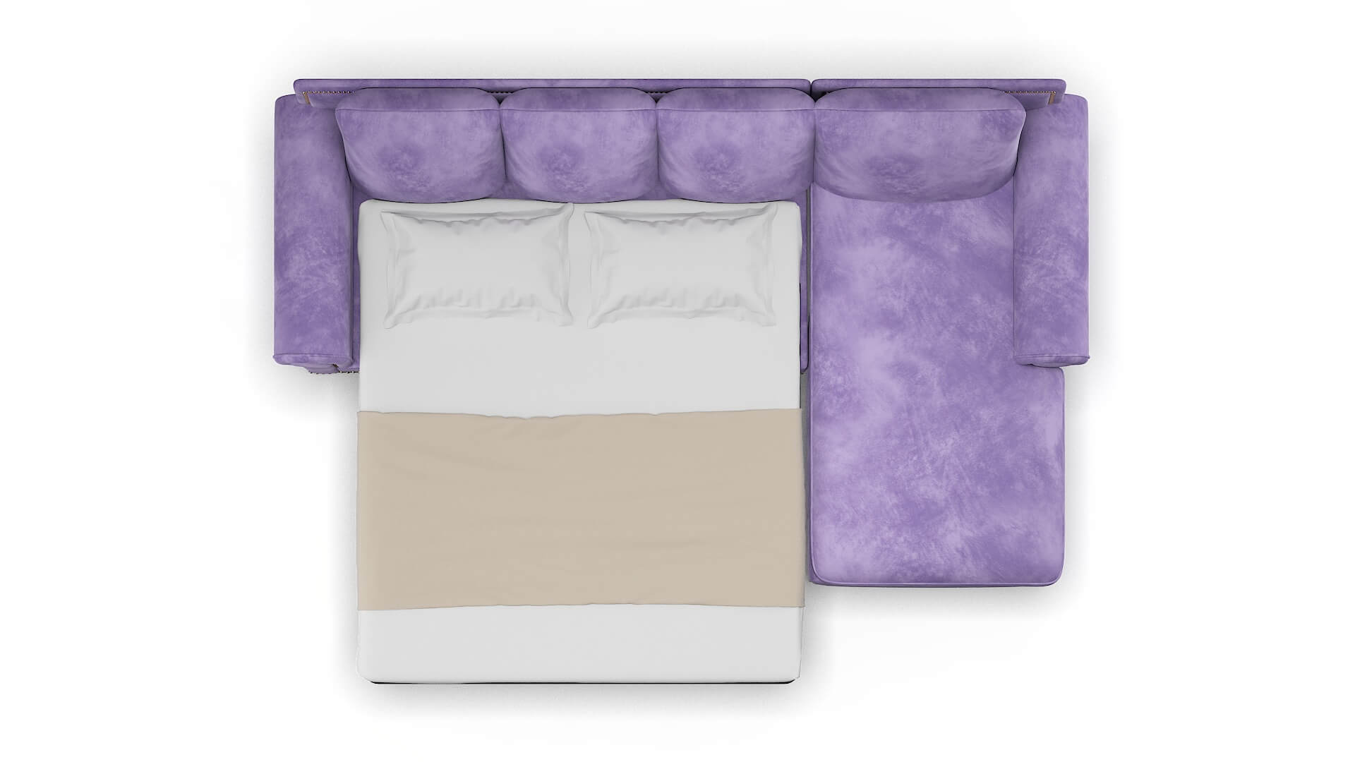 James Royale Lavender Panel Sleeper Espresso legs 3
