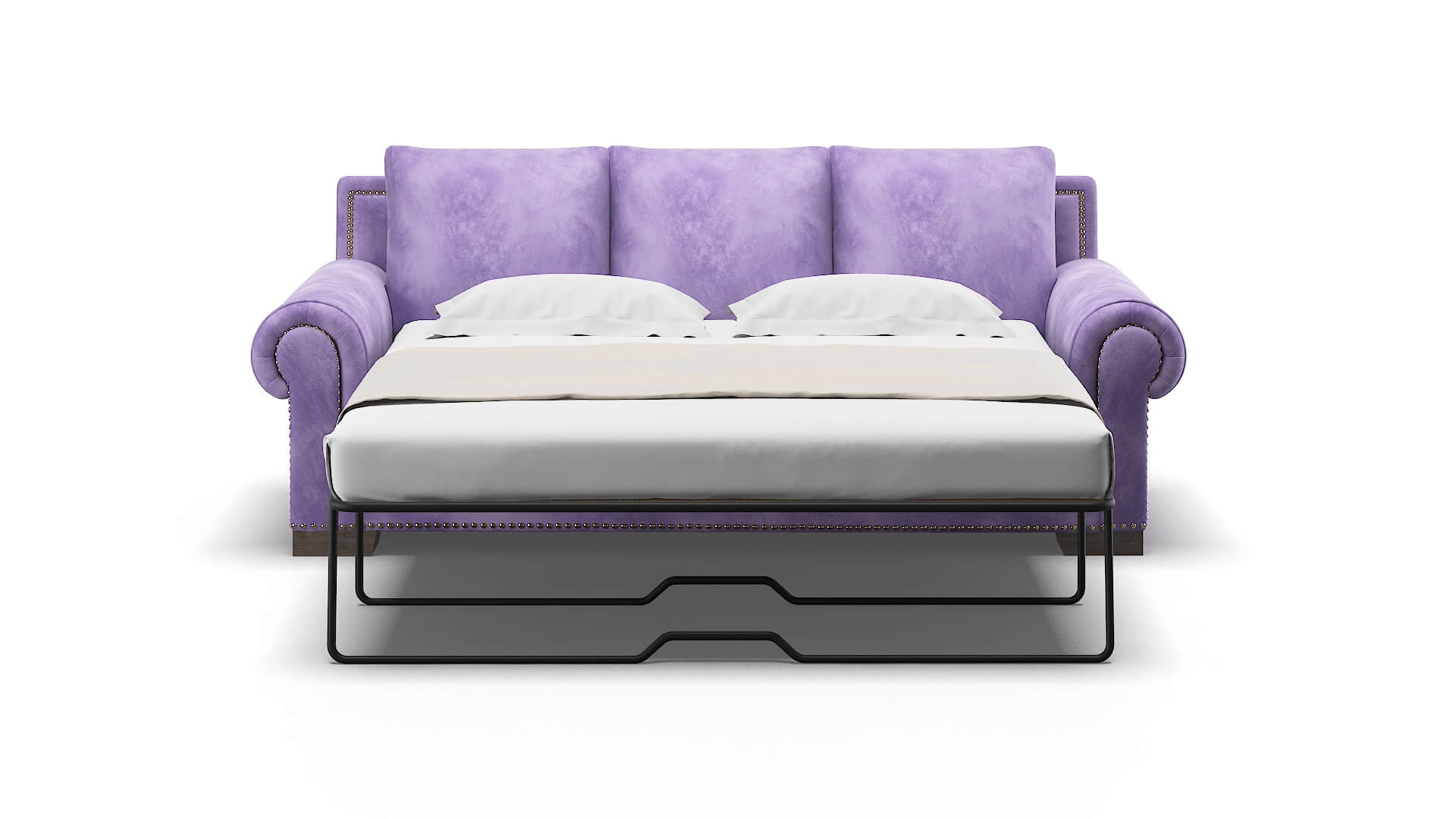 James Royale Lavender Sofa Sleeper Espresso legs 1