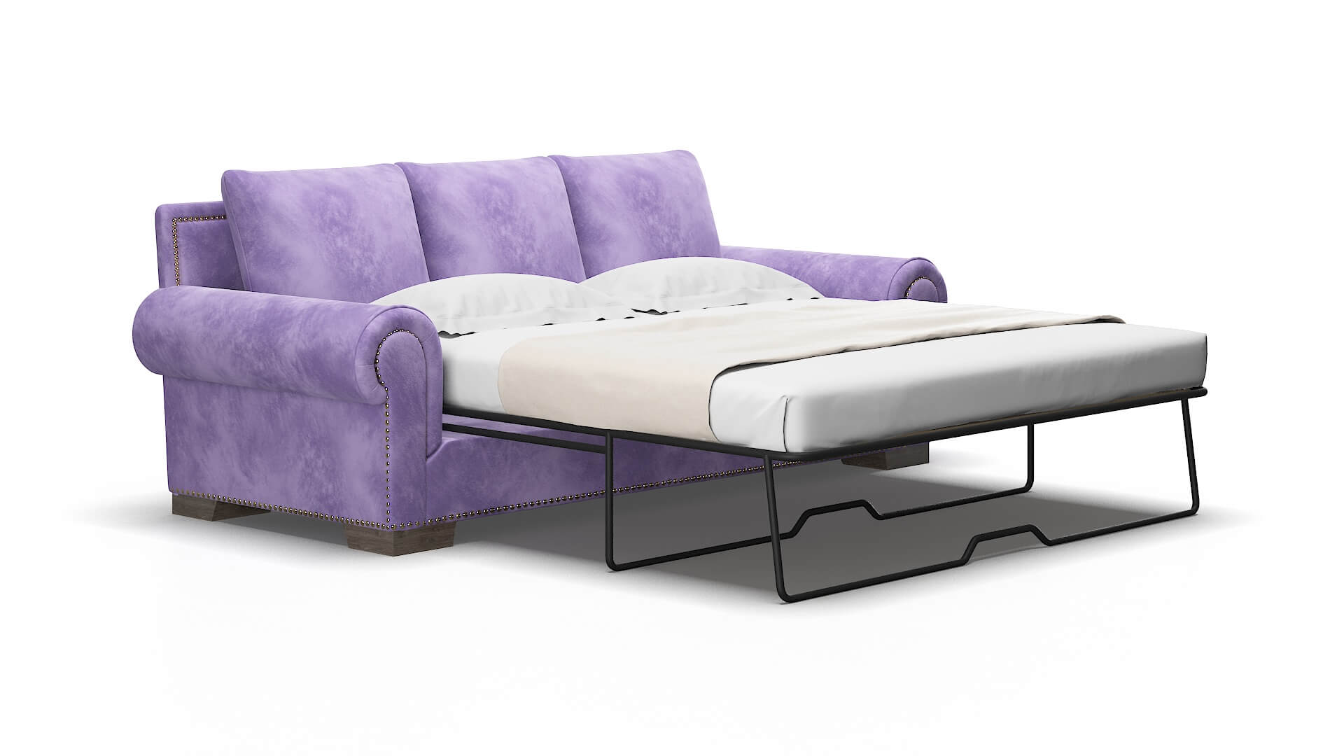 James Royale lavender Sofa sleeper Espresso Legs  2