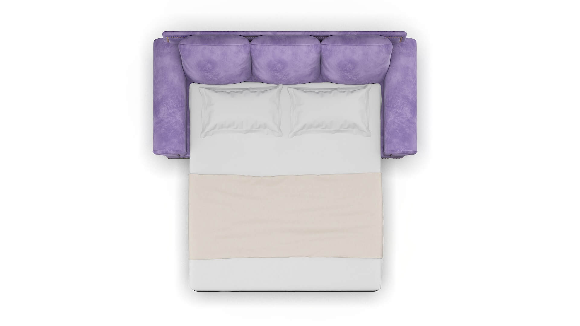 James Royale Lavender Sofa Sleeper Espresso legs 3