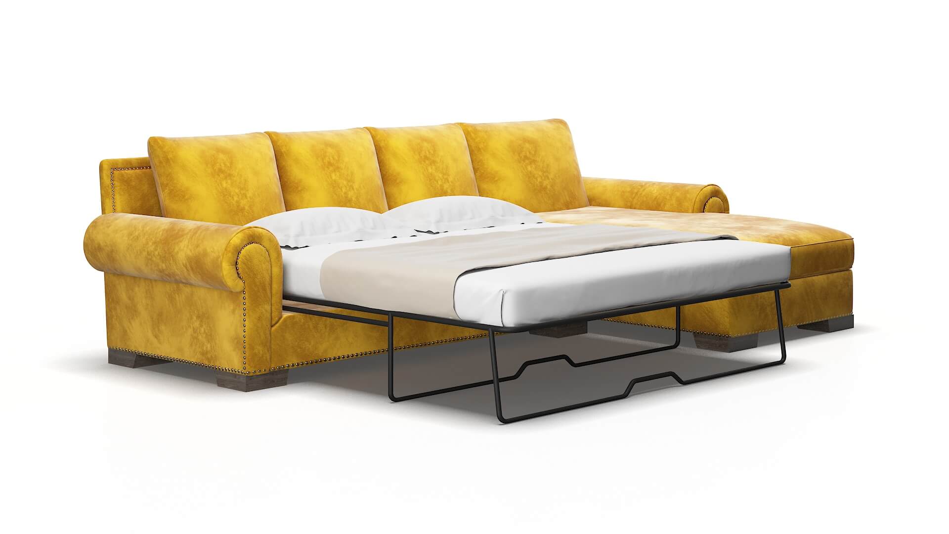 James Royale marigold Panel sleeper Espresso Legs  2