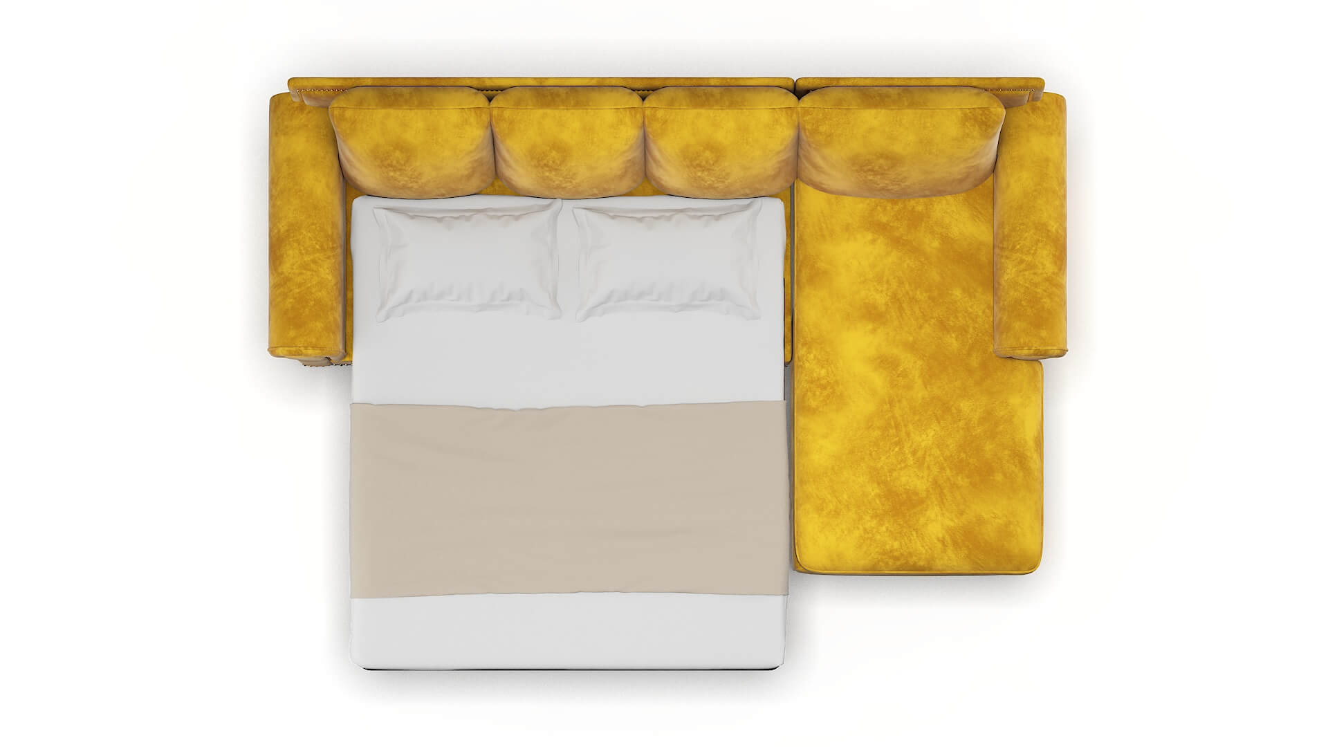 James Royale Marigold Panel Sleeper Espresso legs 3