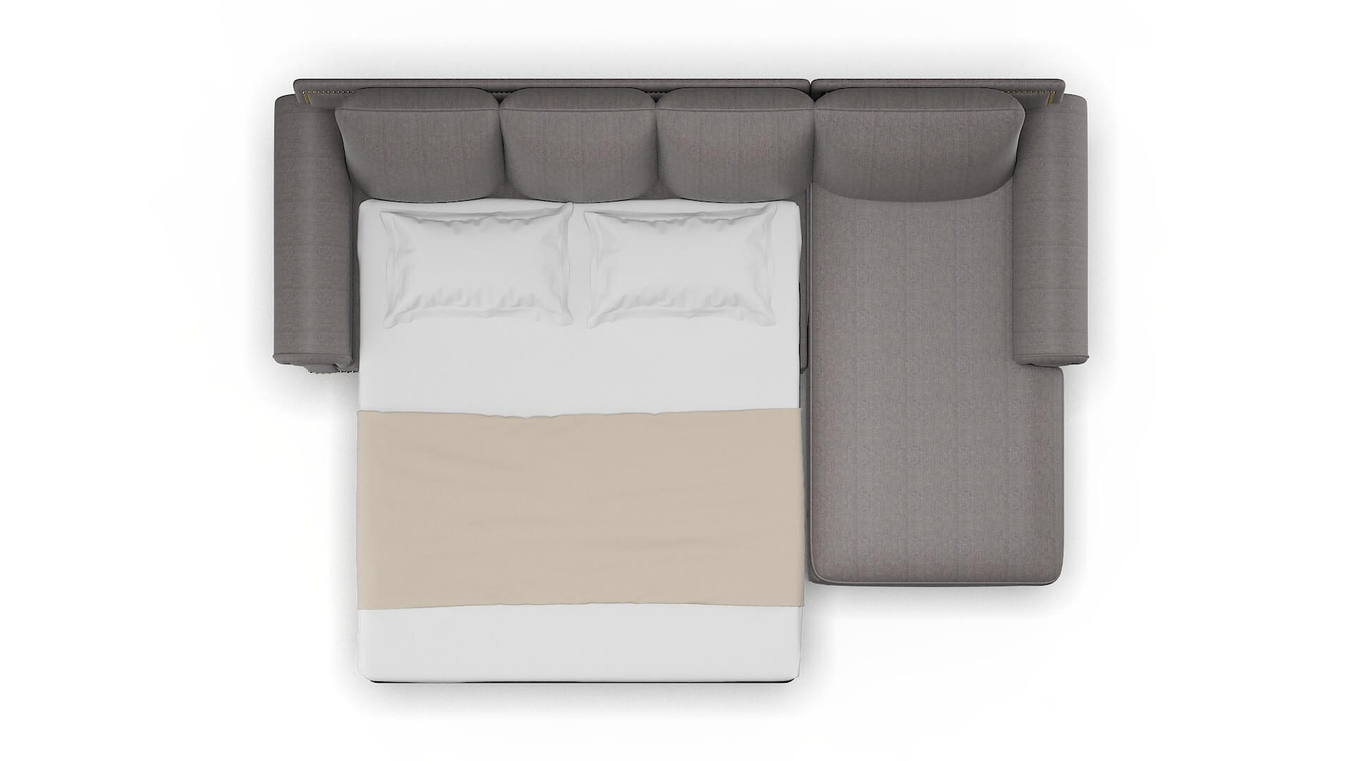 James Sasha Granite Panel Sleeper Espresso legs 3