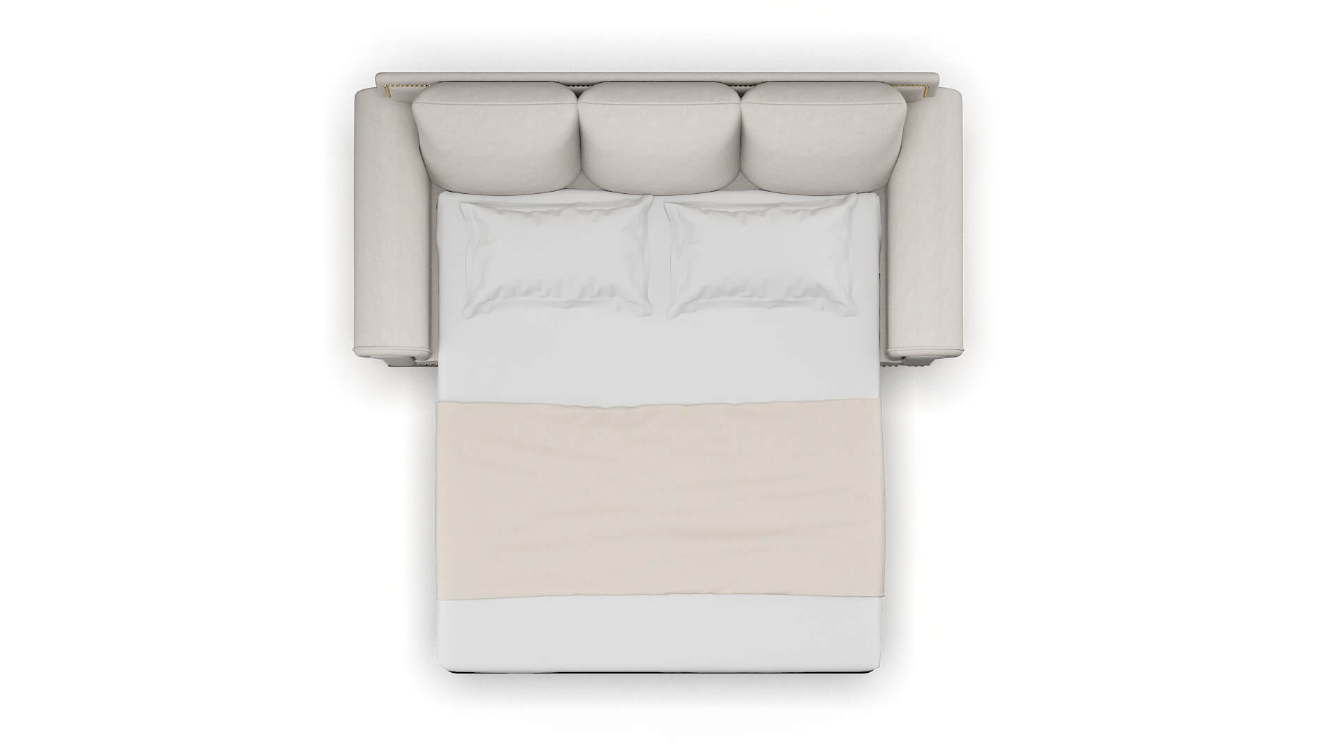 James Suave Dove Sofa Sleeper Espresso legs 3