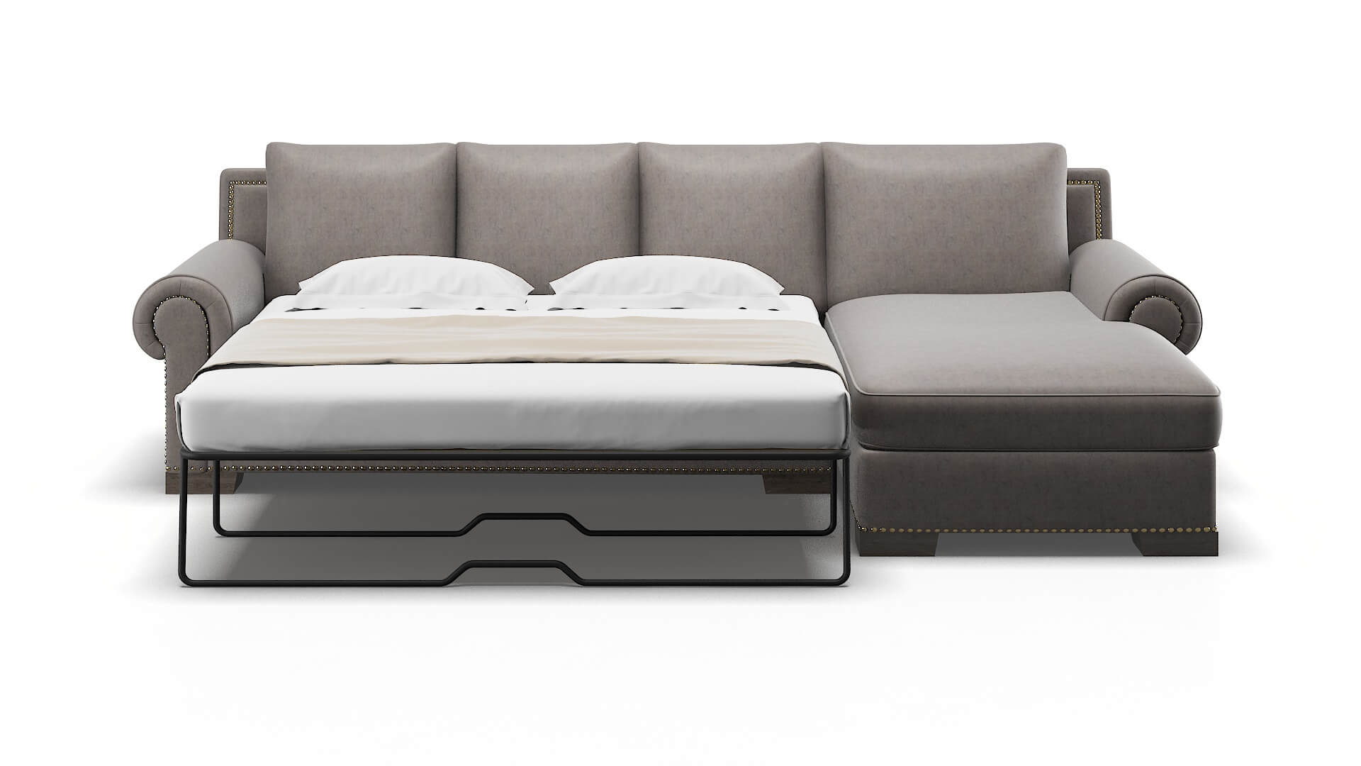 James Suave Slate Panel Sleeper Espresso legs 1