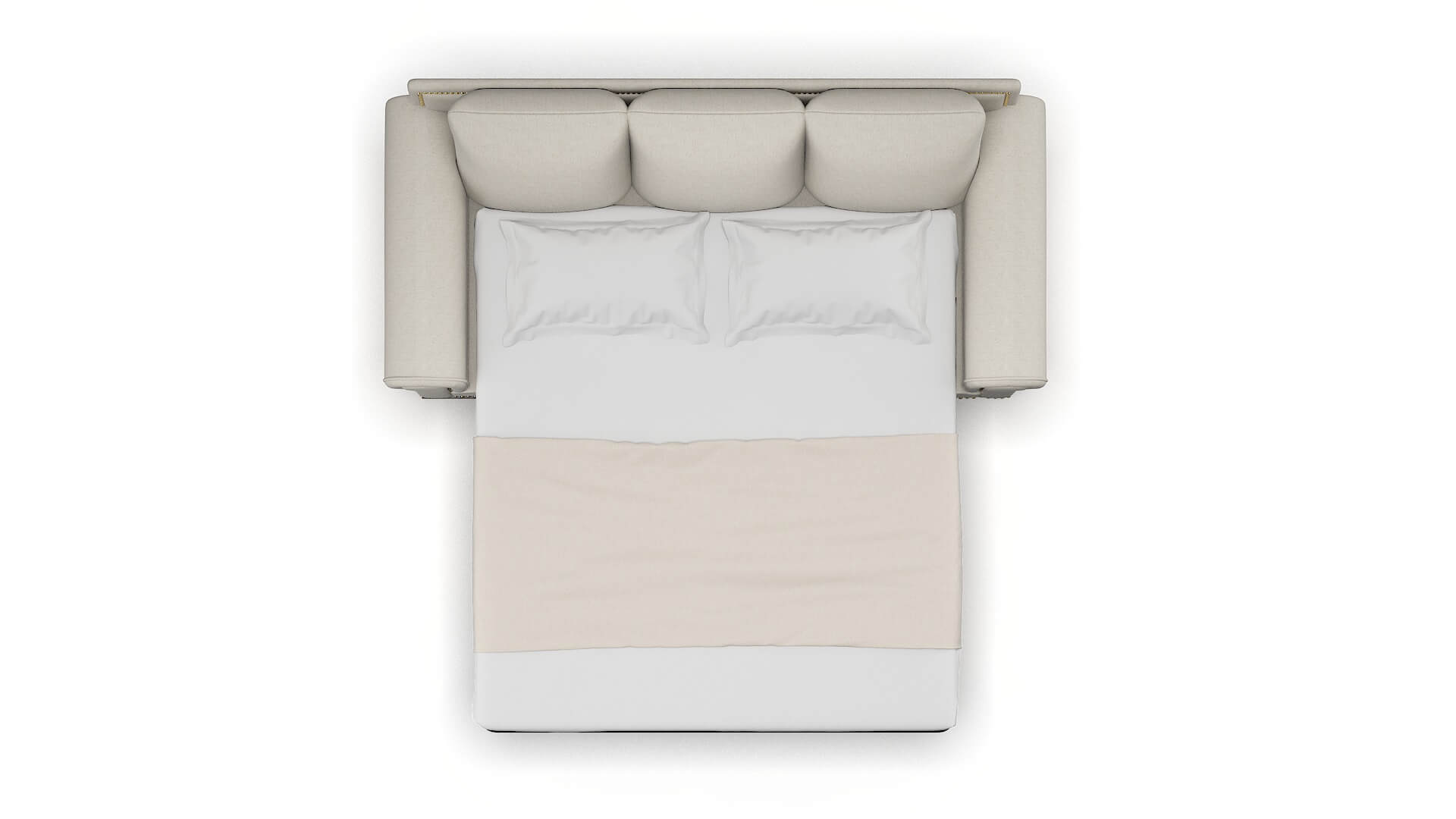 James Terrain Natural Sofa Sleeper Espresso legs 3