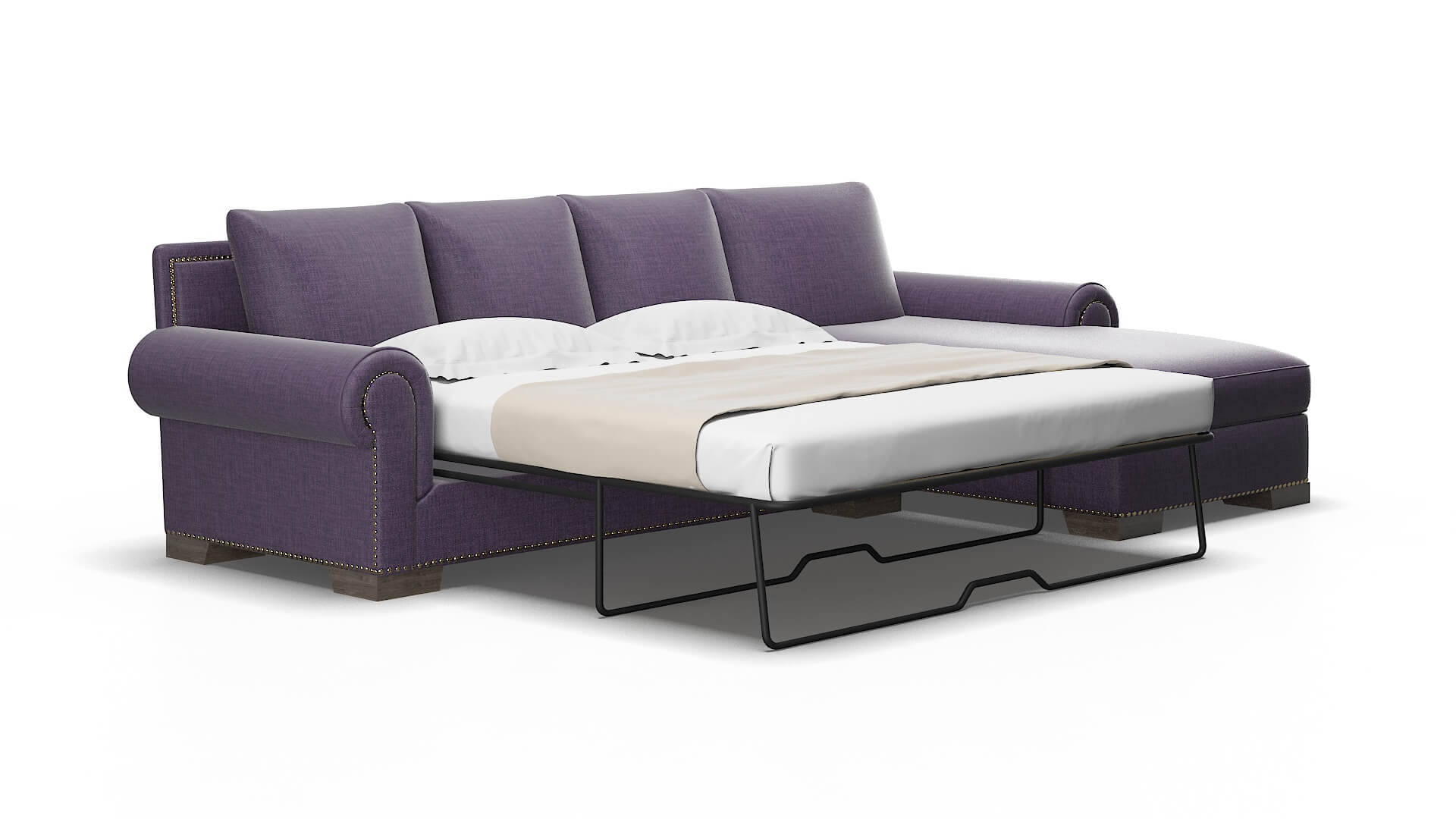 James Tess blackberry Panel sleeper Espresso Legs  2