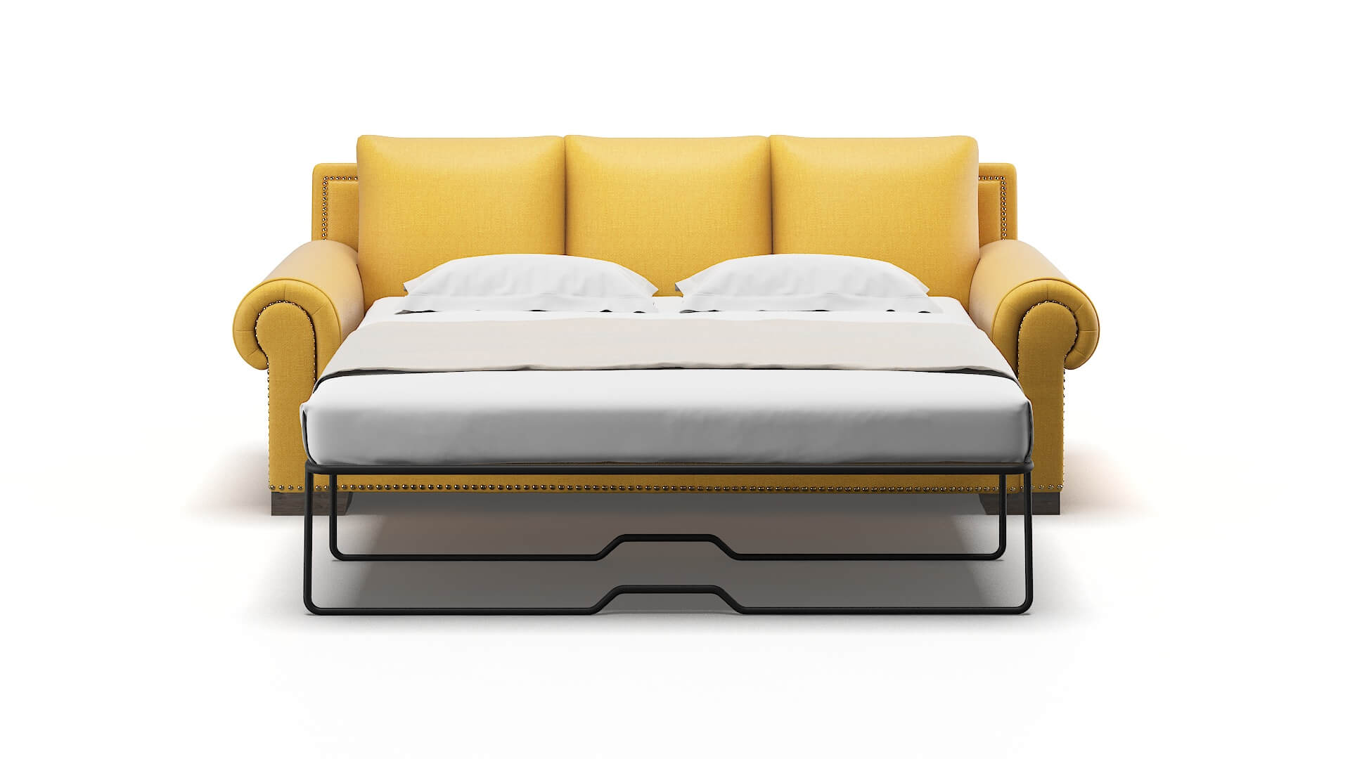 James Tess Turmeric Sofa Sleeper Espresso legs 1