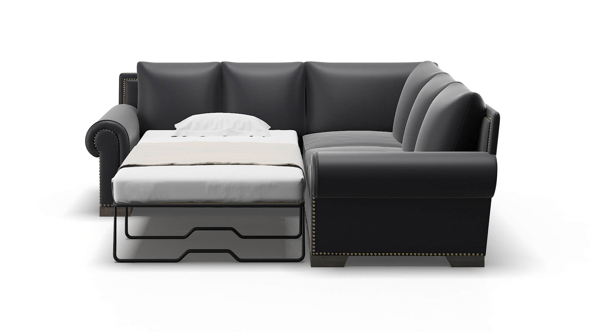 James Urban_d Eclipse Sectional Sleeper Espresso legs 1