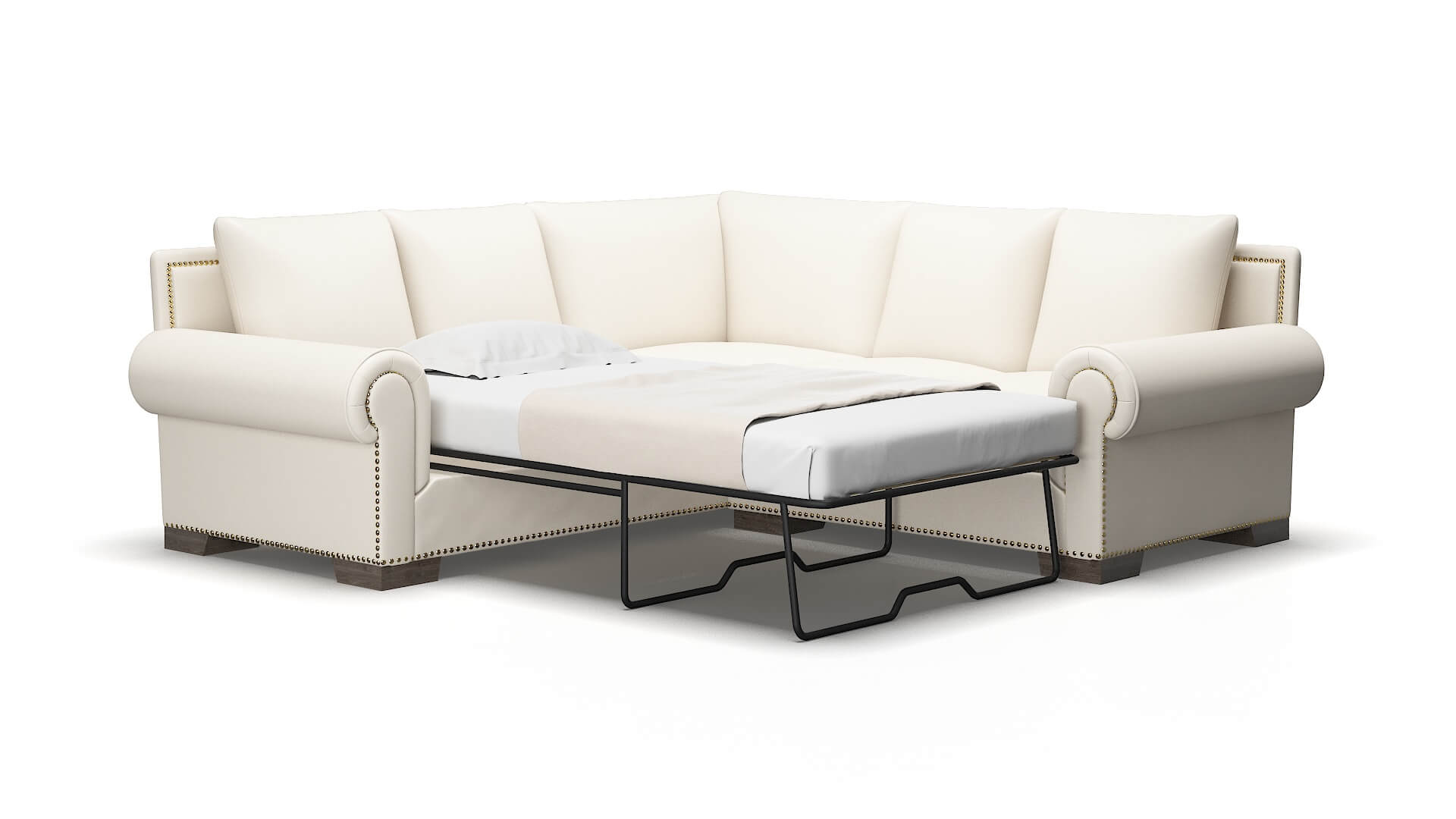 James Urban_d snow Sectional sleeper Espresso Legs  2