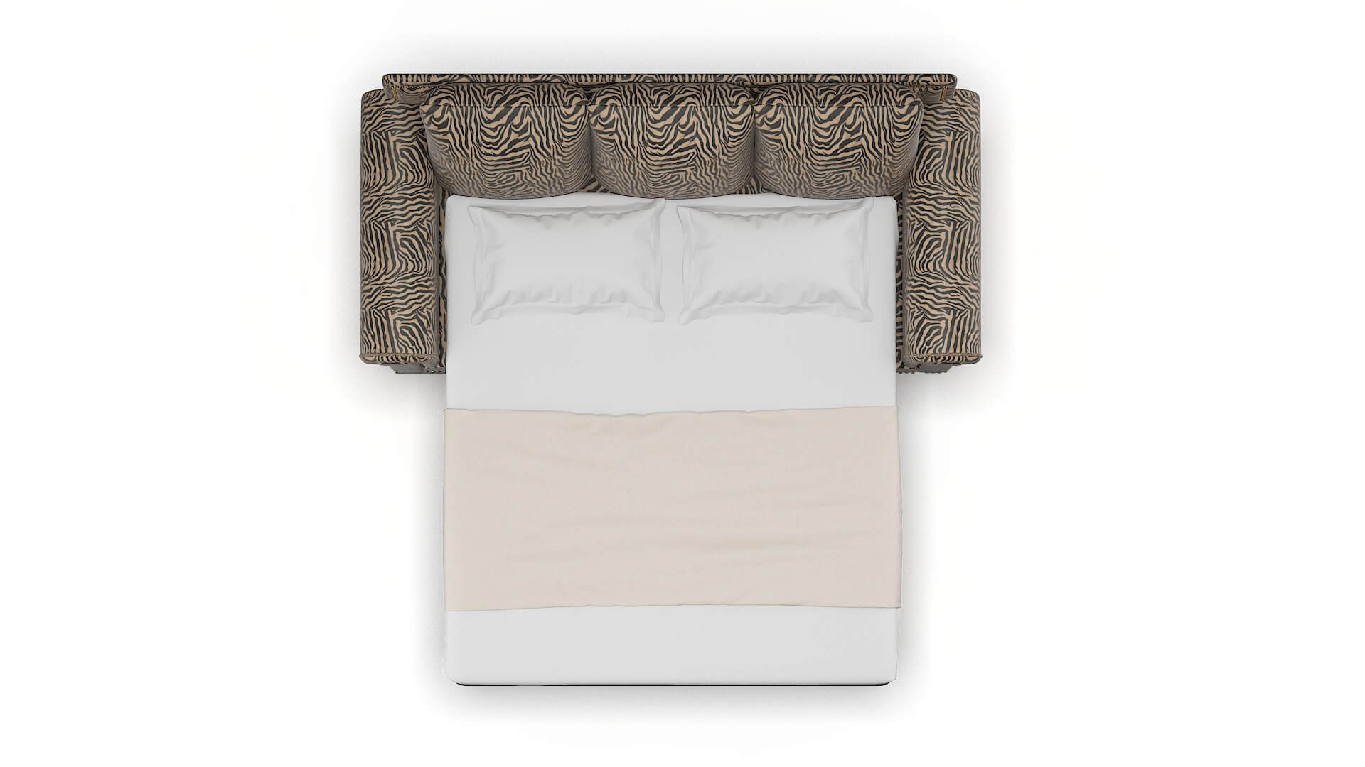 James Zambia Coffee Sofa Sleeper Espresso legs 3