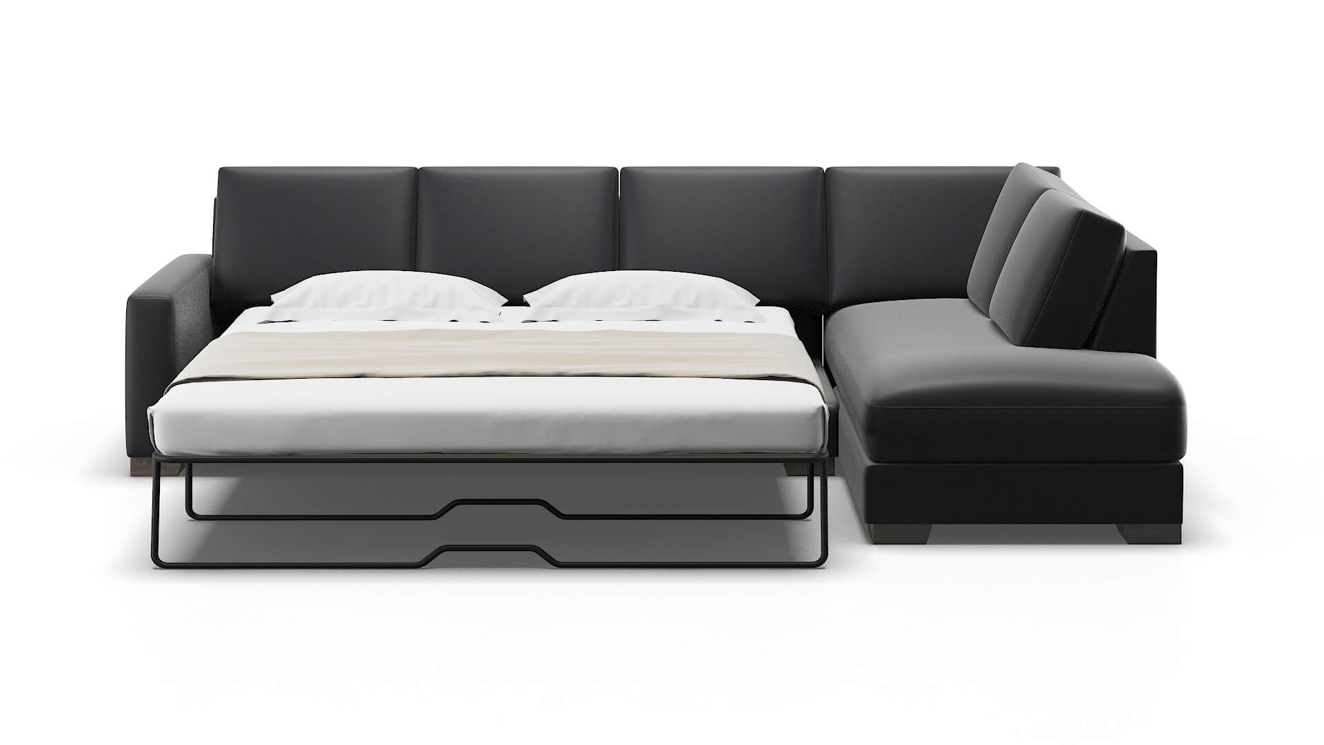 London Atlas_plz Navy Panel Sleeper Espresso legs 1