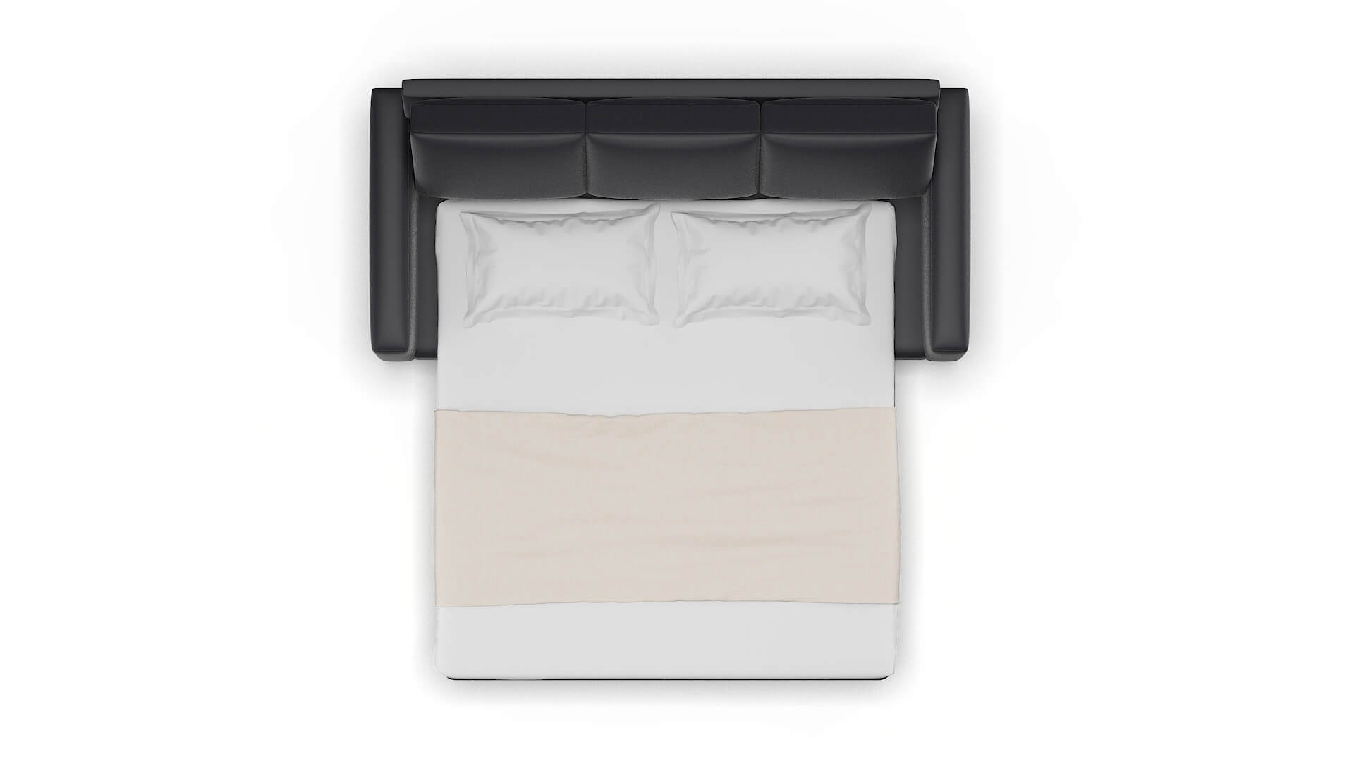 London Atlas_plz Navy Sofa Sleeper Espresso legs 3