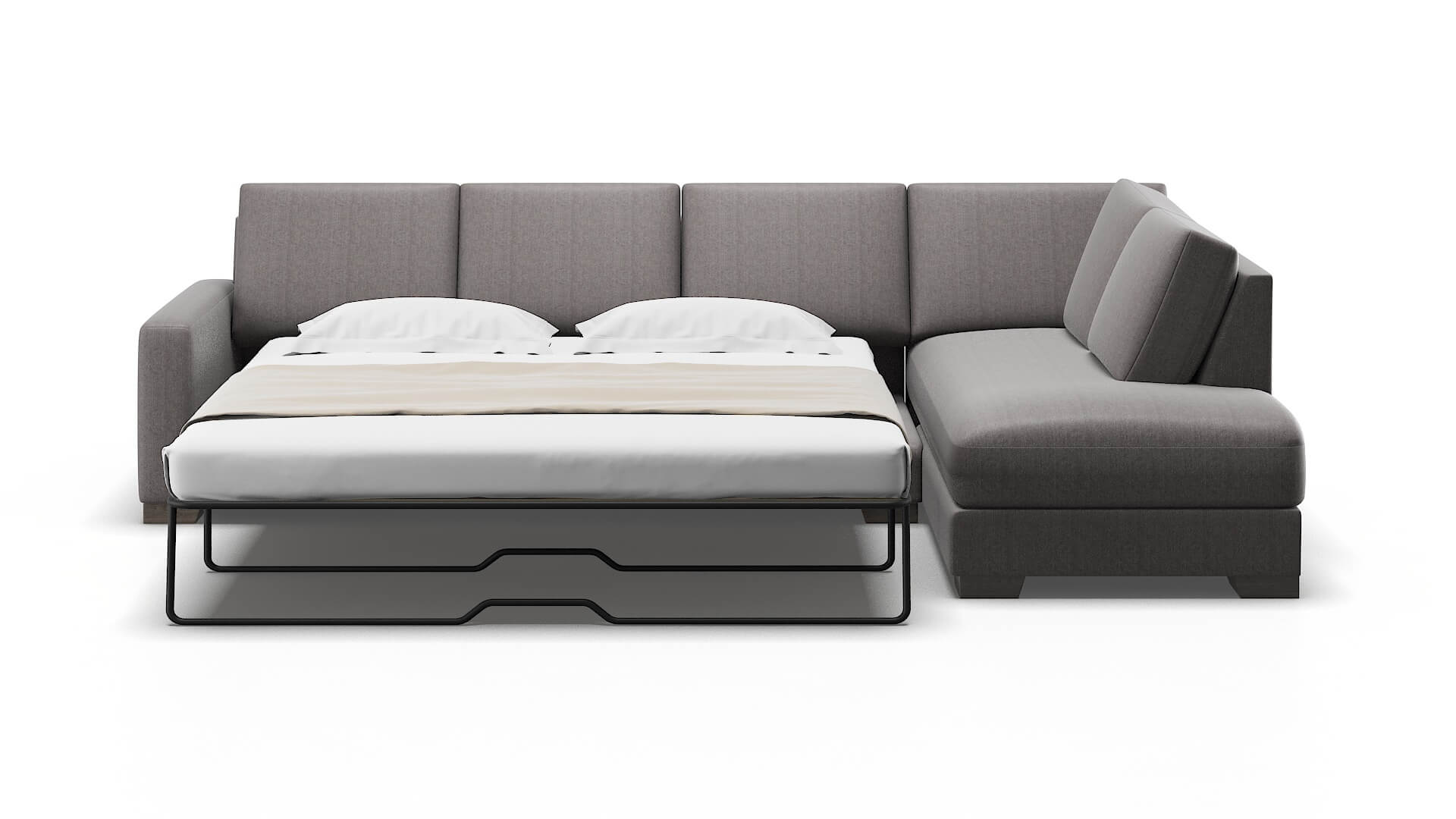 London Atlas_plz Silver Panel Sleeper Espresso legs 1