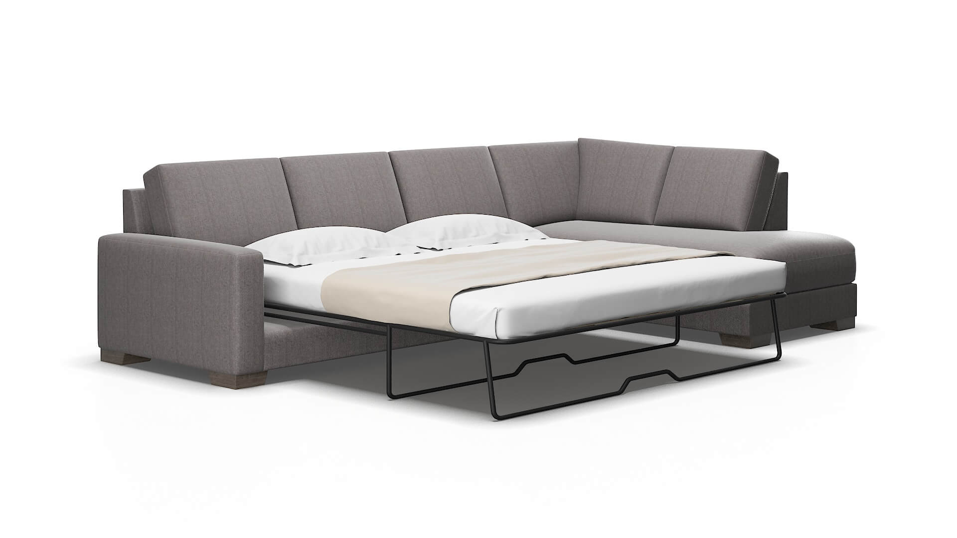 London Atlas_plz silver Panel sleeper Espresso Legs  2