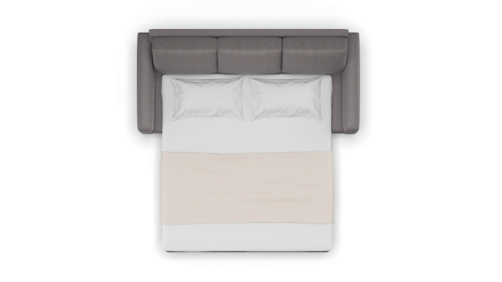 London Atlas_plz Silver Sofa Sleeper Espresso legs 3