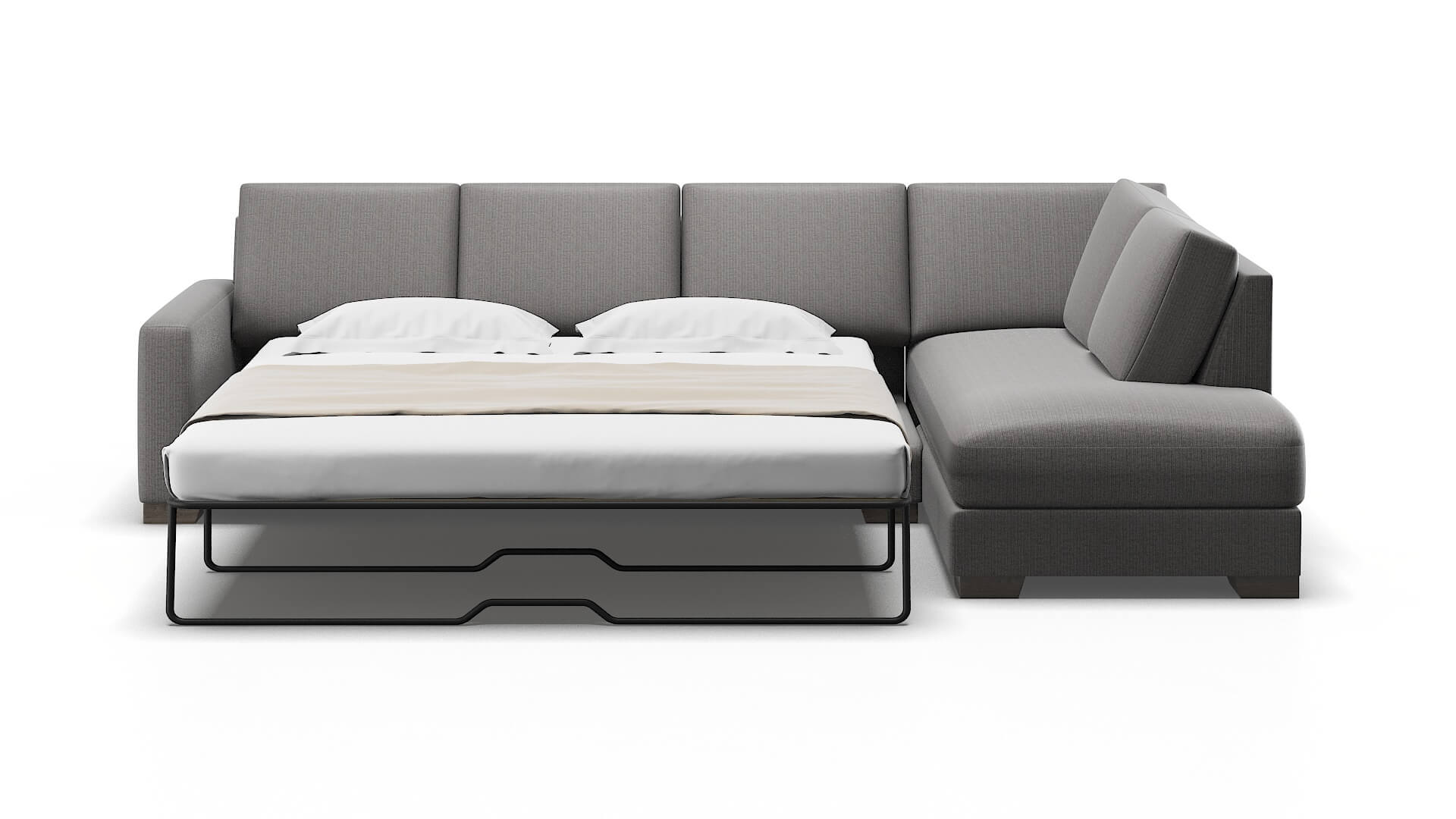 London Avenger Zinc Panel Sleeper Espresso legs 1