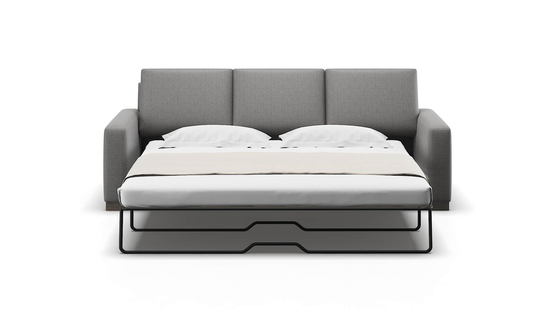 London Avenger Zinc Sofa Sleeper Espresso legs 1