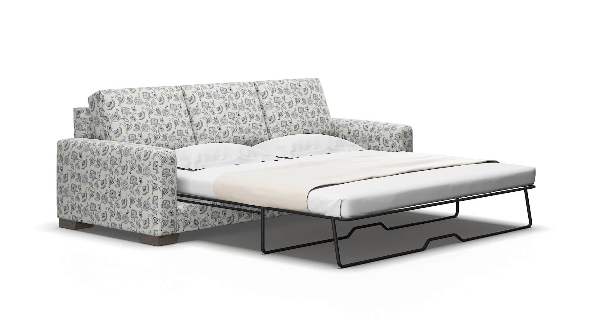 London Avignon sky Sofa sleeper Espresso Legs  2