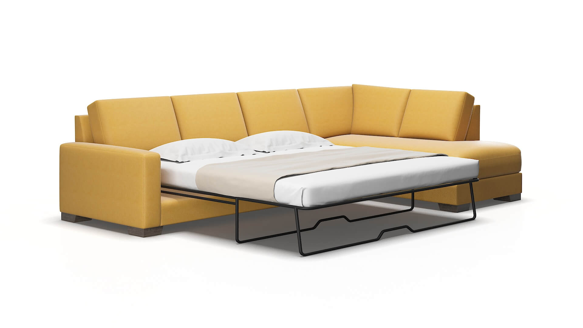 London Bella Amber Panel Sleeper Espresso legs 2