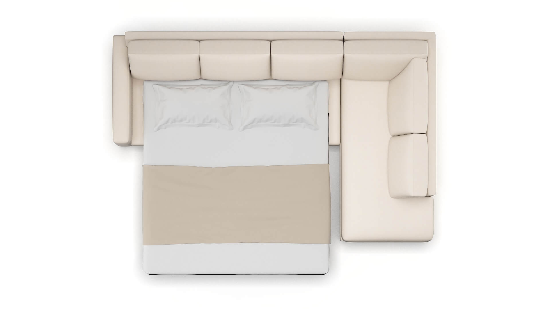 London Bella Buckwheat Panel Sleeper Espresso legs 3