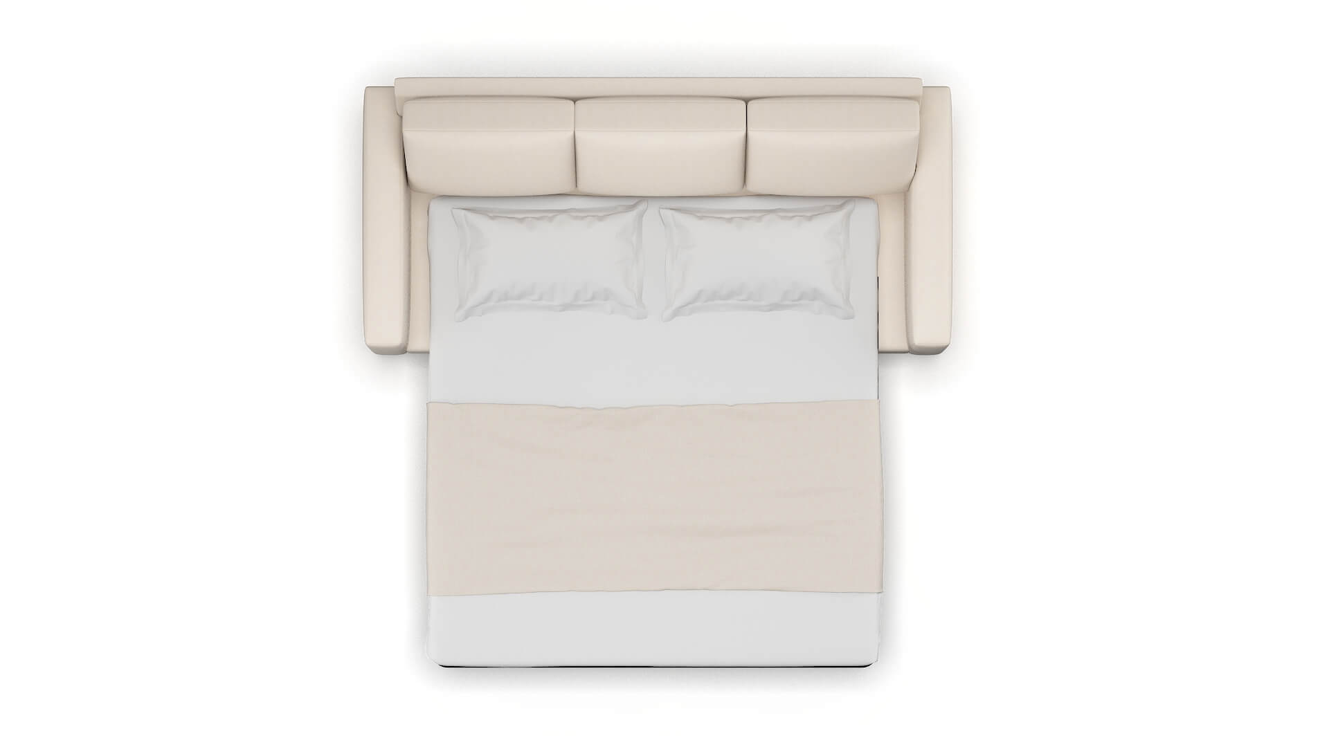 London Bella Buckwheat Sofa Sleeper Espresso legs 3