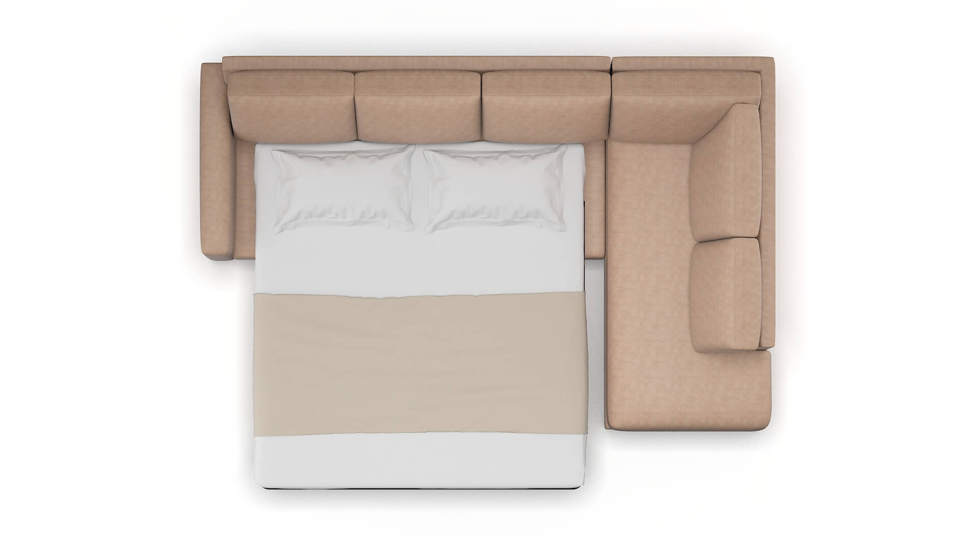 London Bella Cocoa Panel Sleeper Espresso legs 3