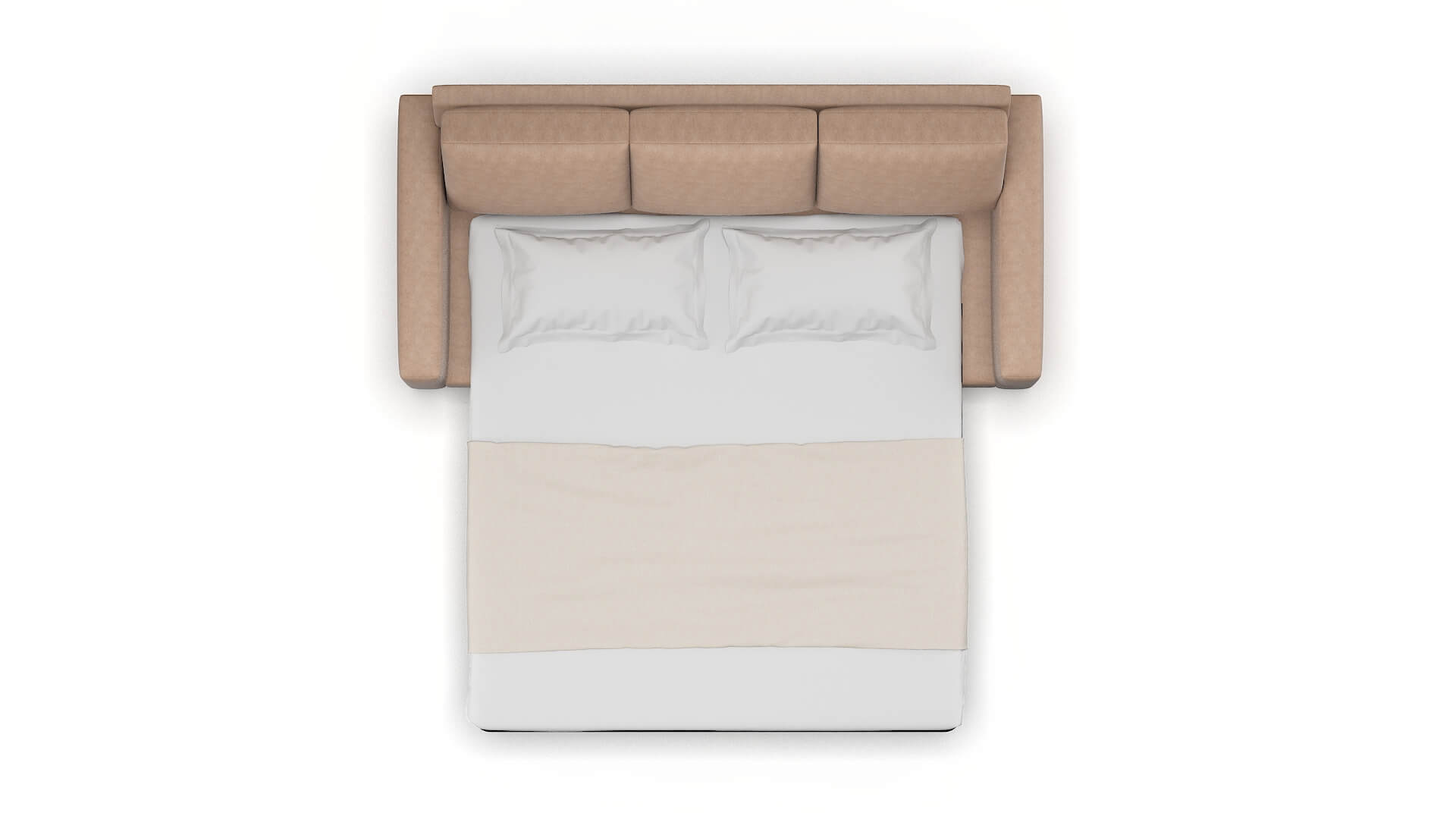 London Bella Cocoa Sofa Sleeper Espresso legs 3