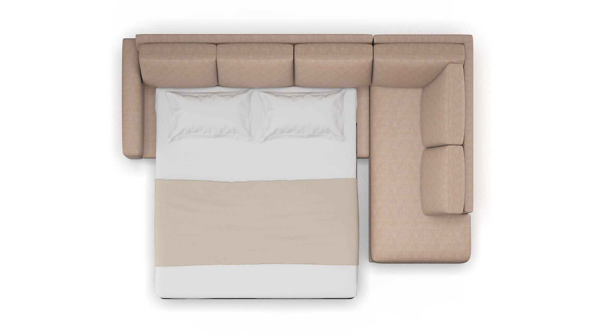 London Bella Pewter Panel Sleeper Espresso legs 3