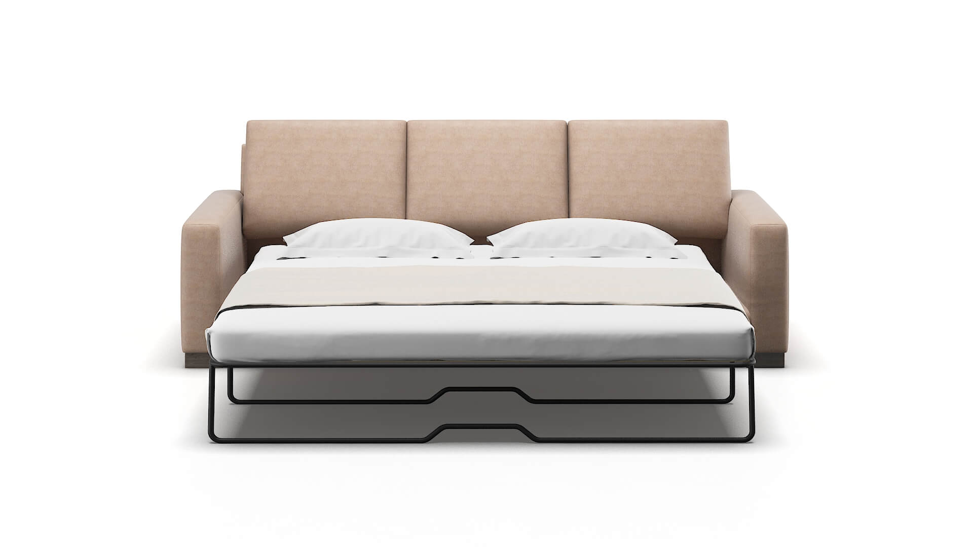 London Bella Pewter Sofa Sleeper Espresso legs 1