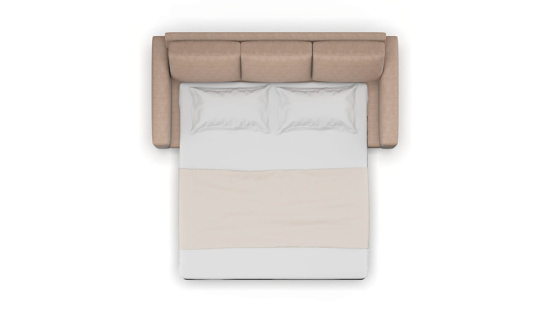 London Bella Pewter Sofa Sleeper Espresso legs 3