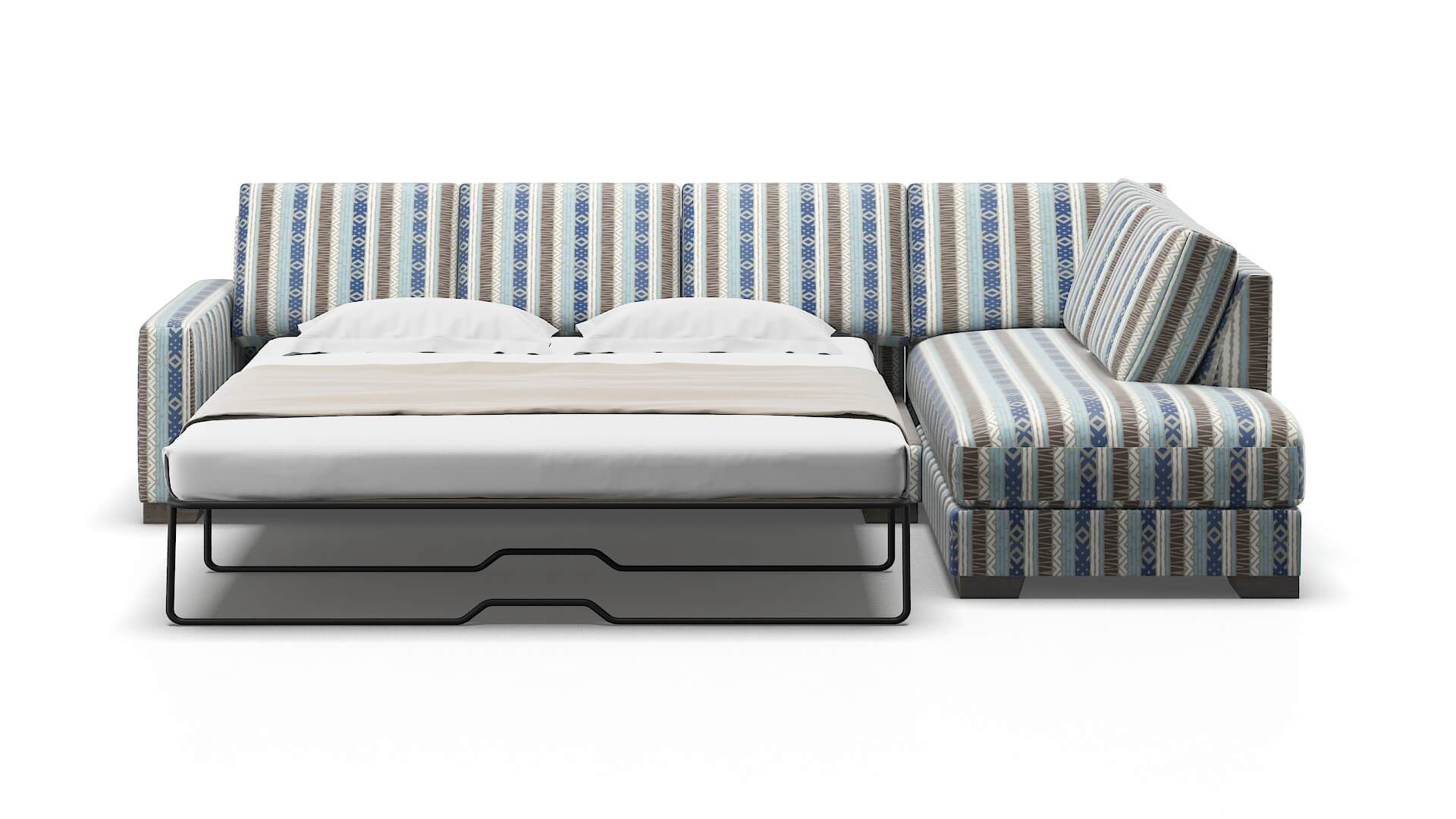 London Bodhi Indigo Panel Sleeper Espresso legs 1