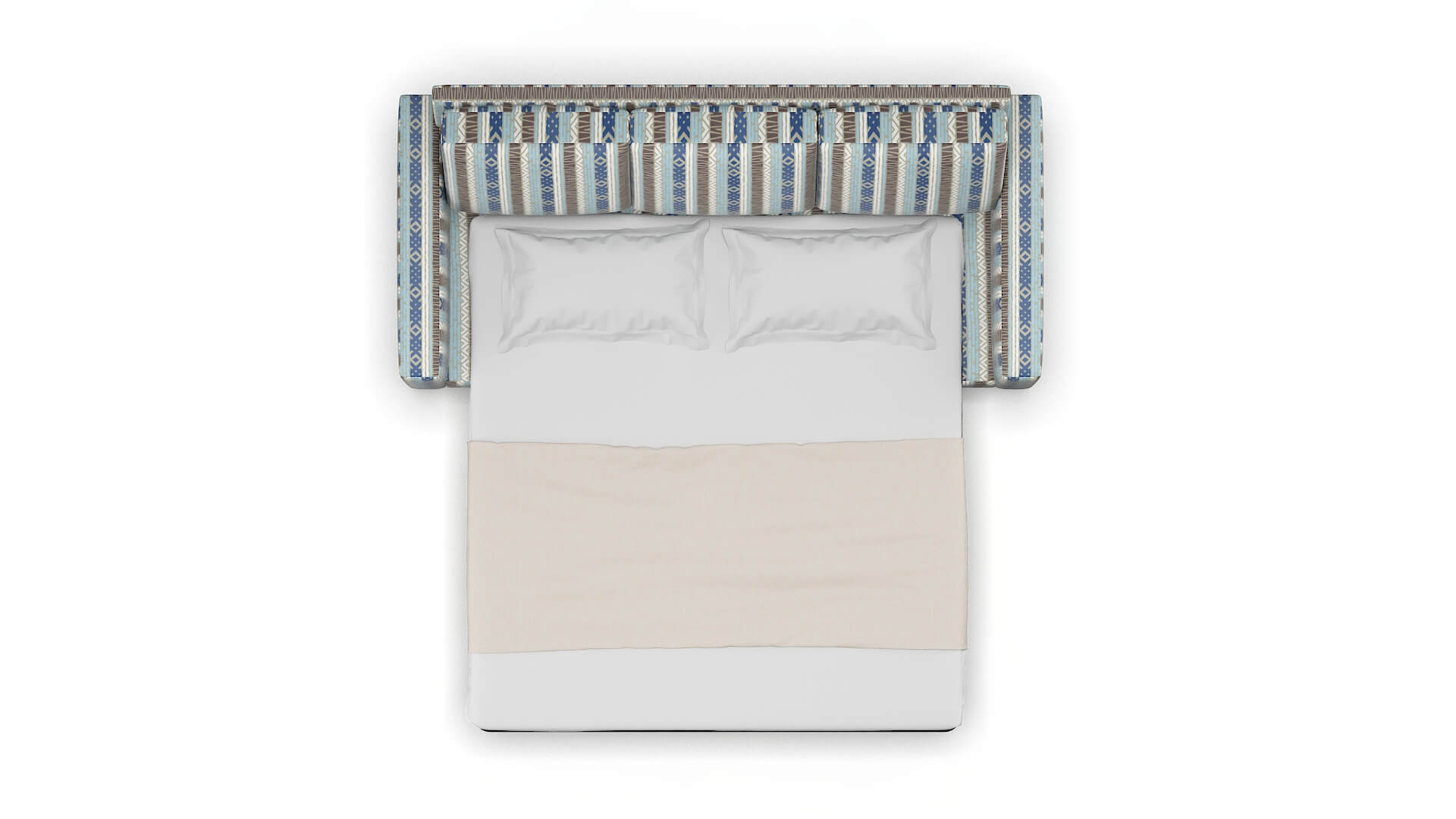 London Bodhi Indigo Sofa Sleeper Espresso legs 3