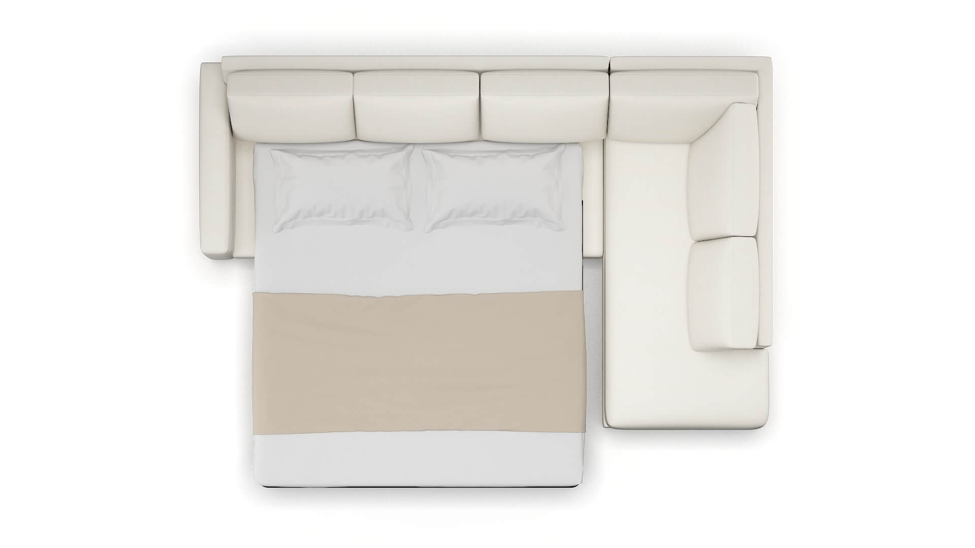 London Chance Bone Panel Sleeper Espresso legs 3