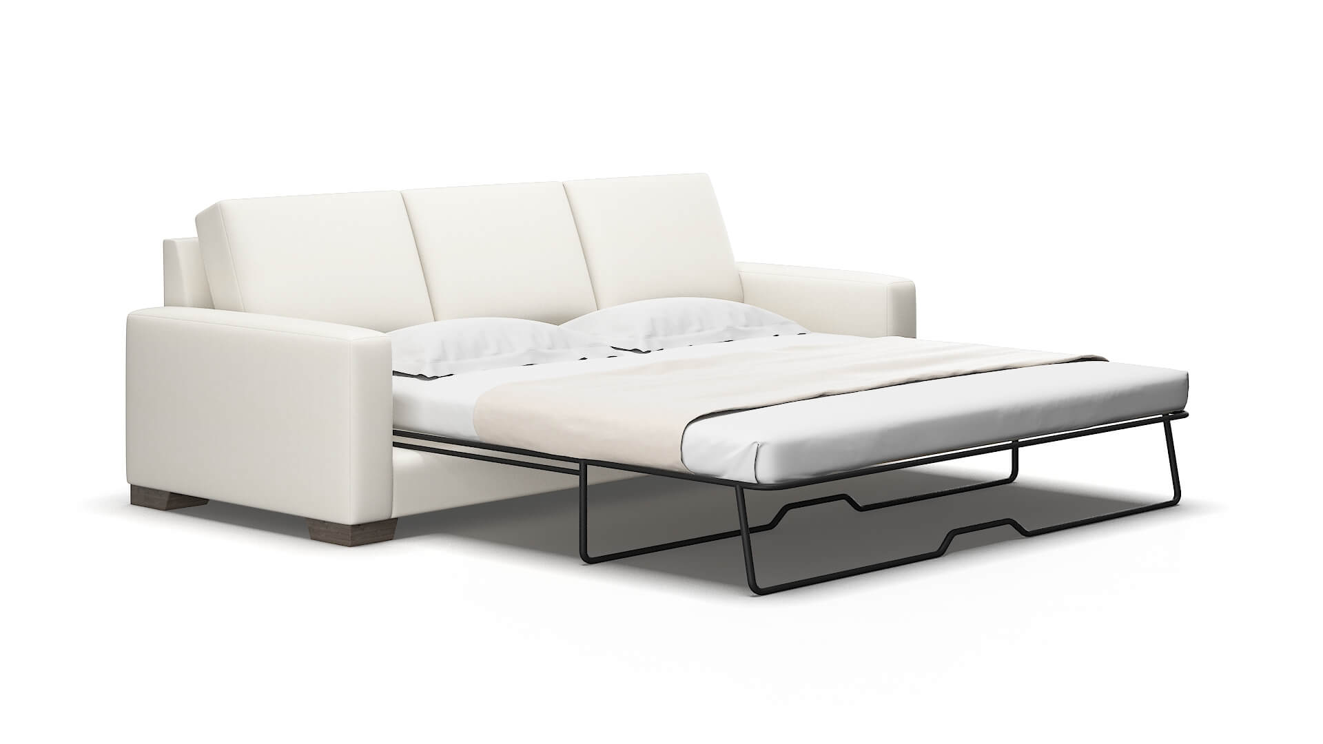 London Chance bone Sofa sleeper Espresso Legs  2