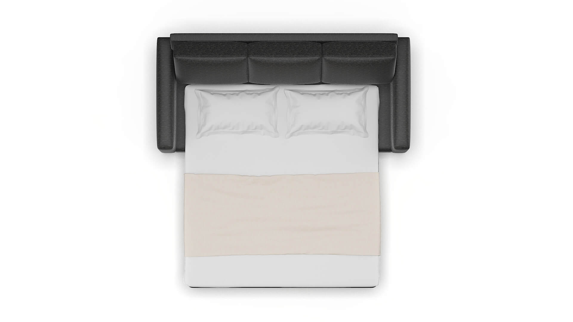 London Chance Denim Sofa Sleeper Espresso legs 3