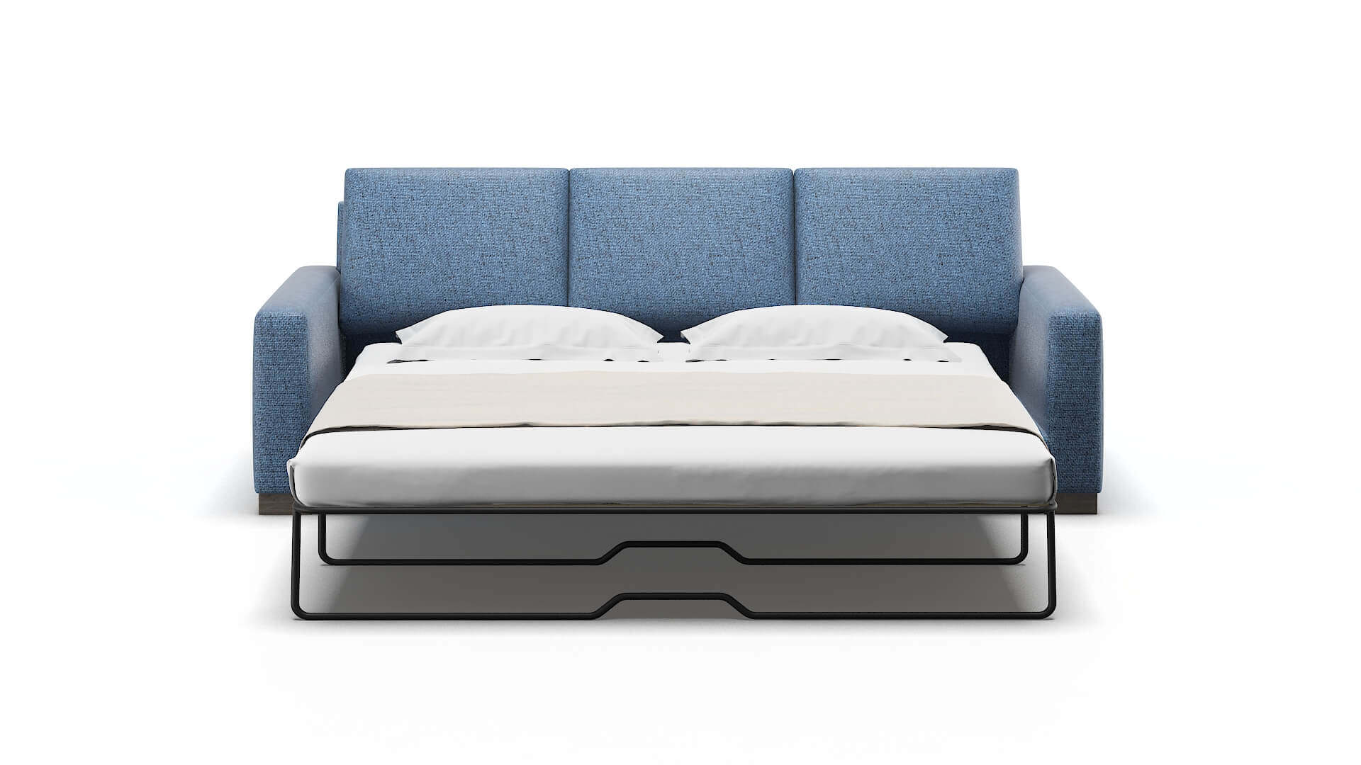 London Clyde Deep_ocean Sofa Sleeper Espresso legs 1