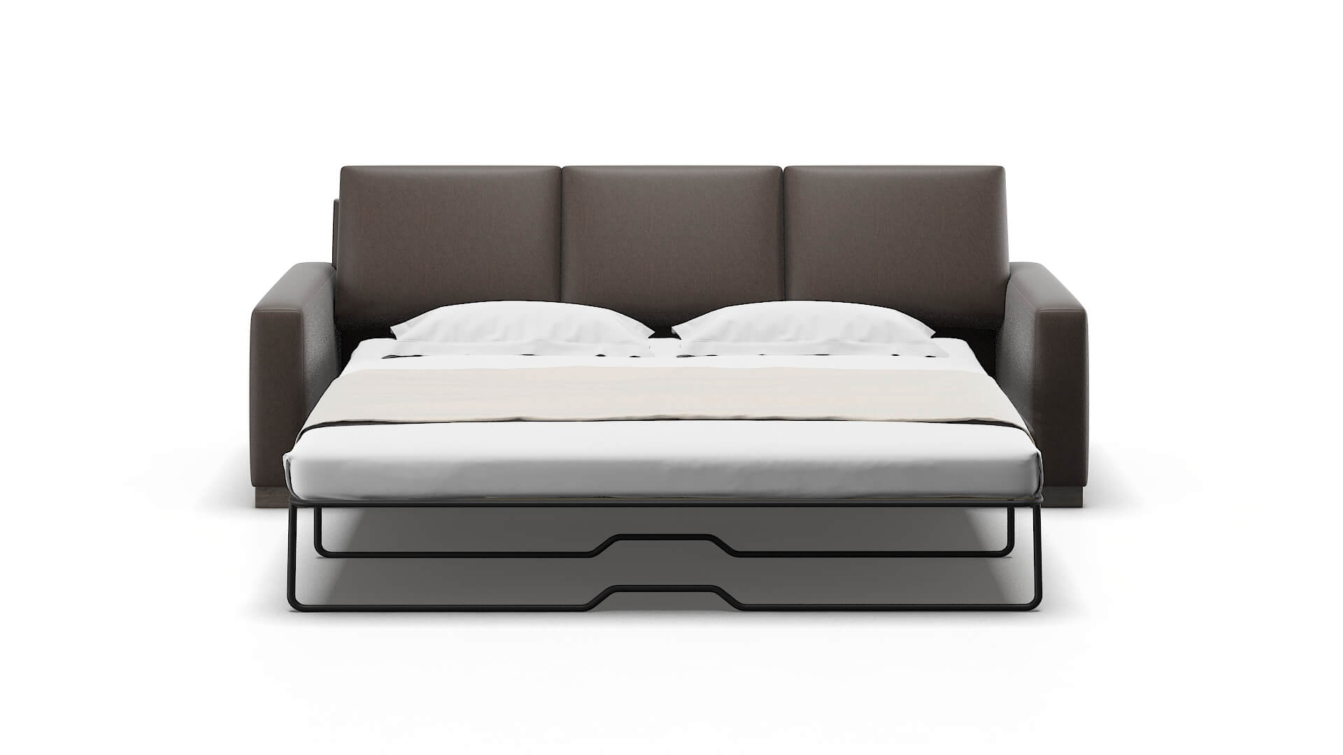 London Cosmo Chocolate Sofa Sleeper Espresso legs 1