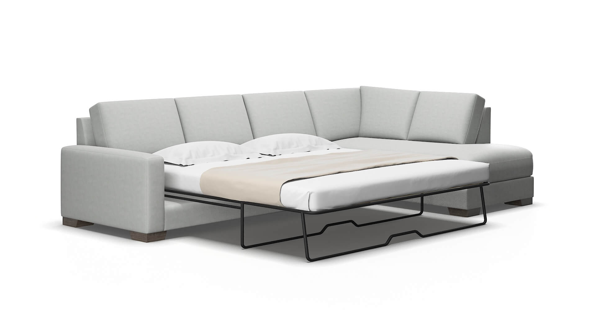 London Dawson platinum Panel sleeper Espresso Legs  2