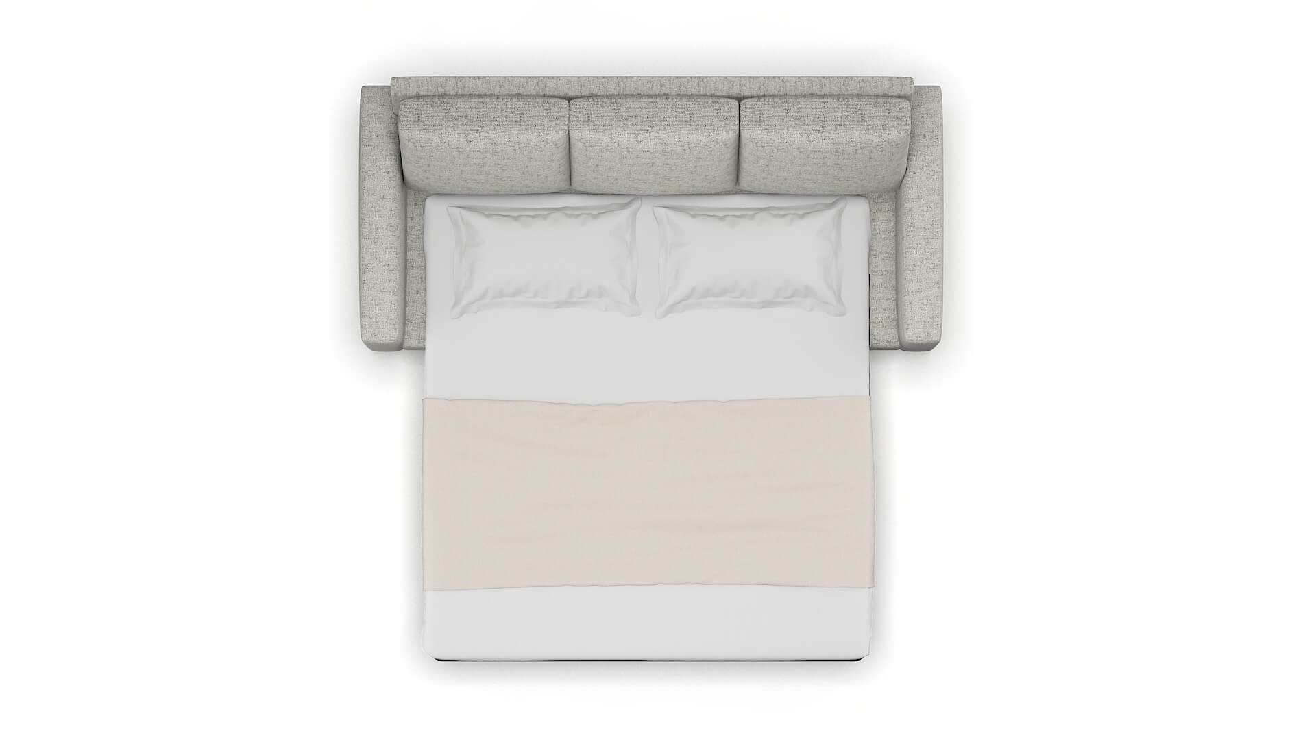 London Derby Ash Sofa Sleeper Espresso legs 3