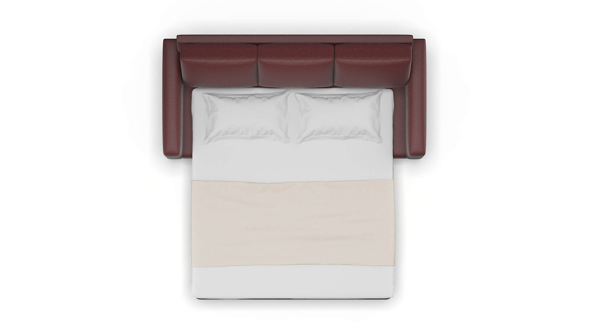 London Derby Berry Sofa Sleeper Espresso legs 3