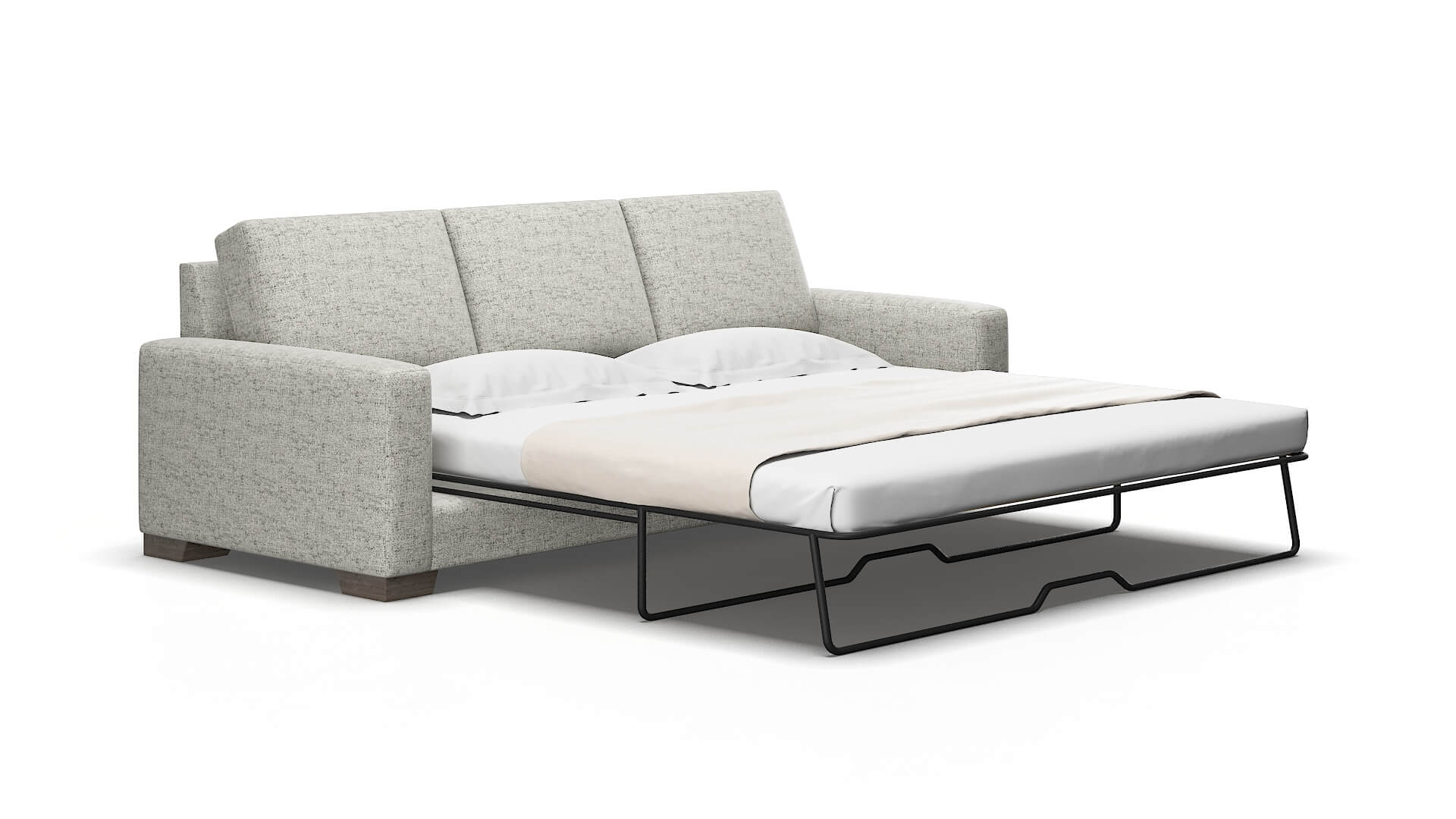 London Derby Silver Sofa Sleeper Espresso legs 2