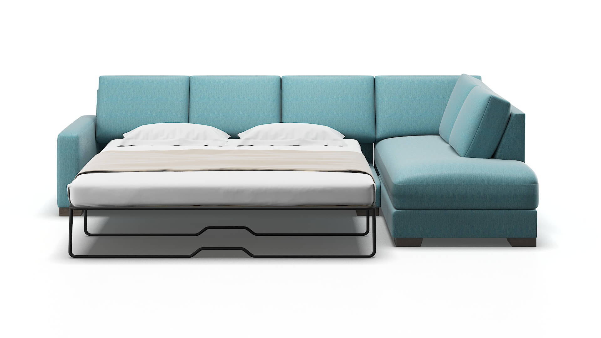 London Dream_d Peacock Panel Sleeper Espresso legs 1